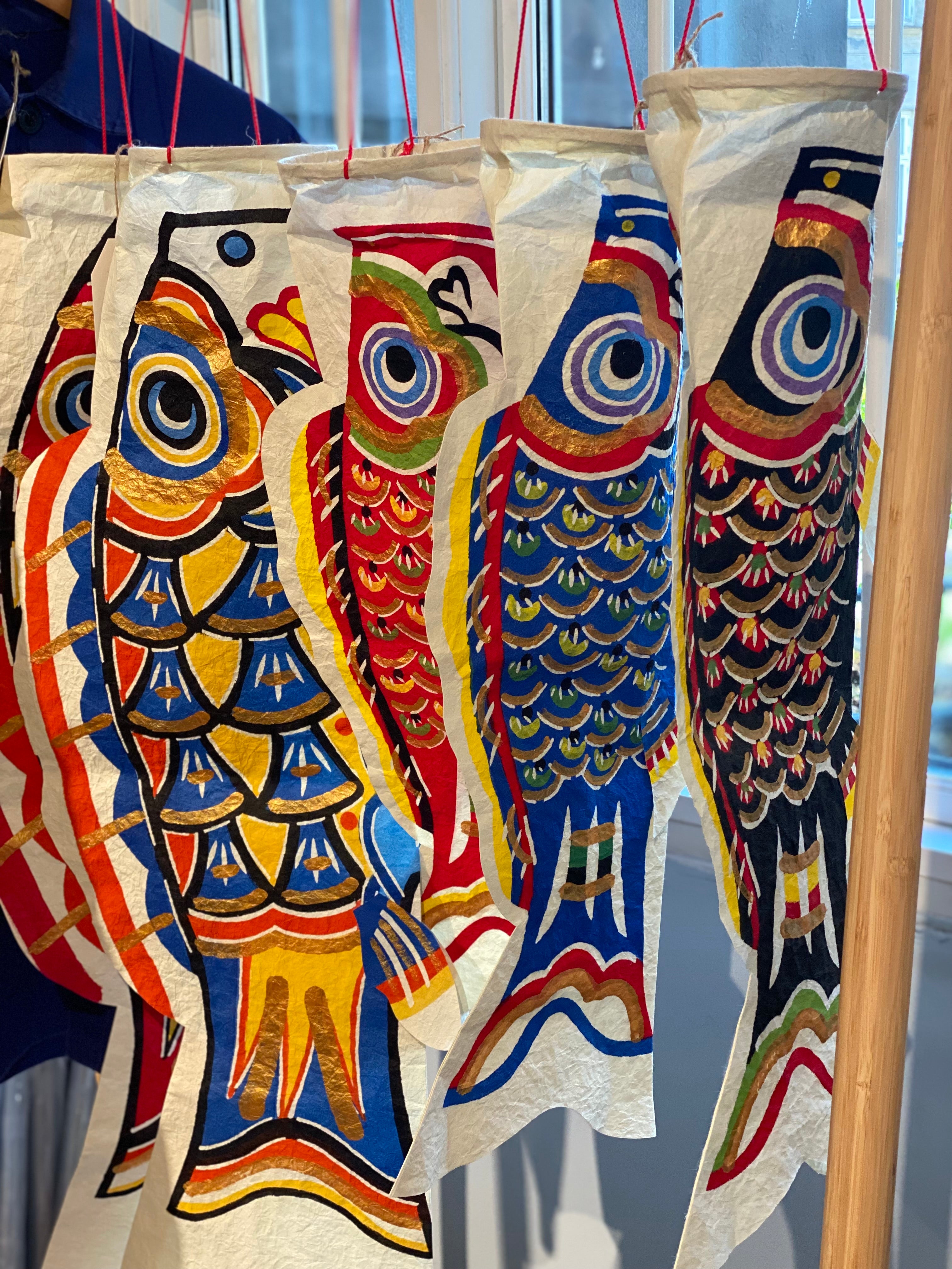 Small koi fish blue