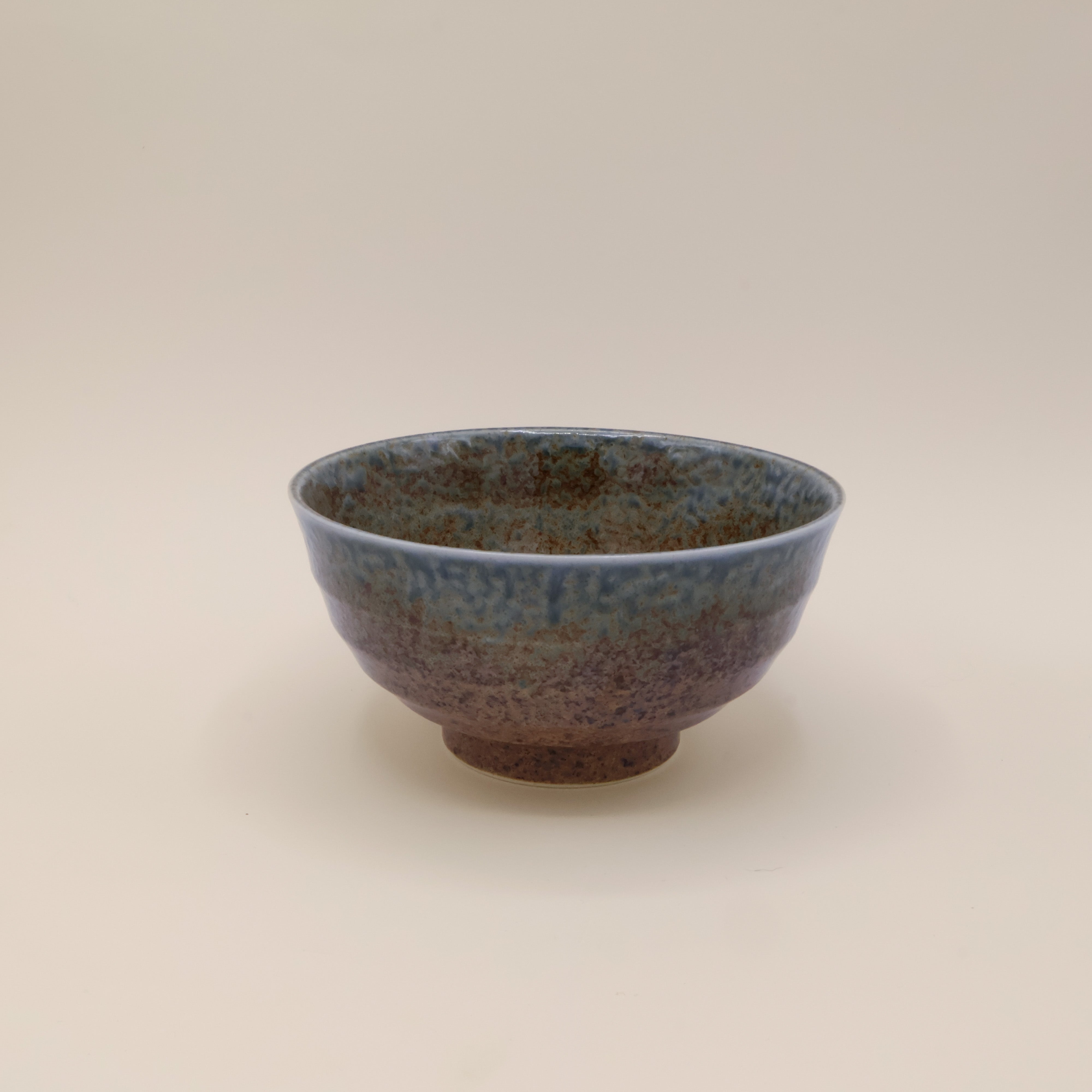 Ombre - Noodle bowl with brown and blue glaze Ø17
