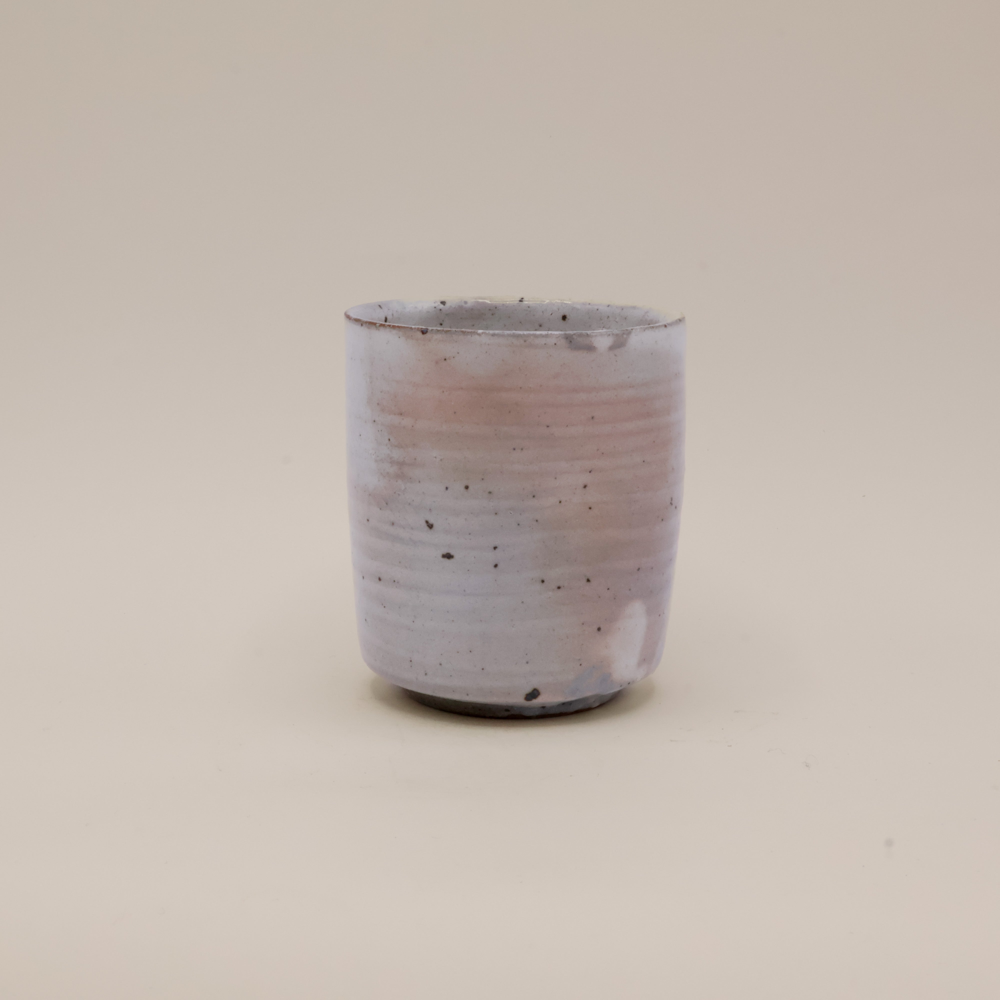 Japanese mug in gray and pink shades