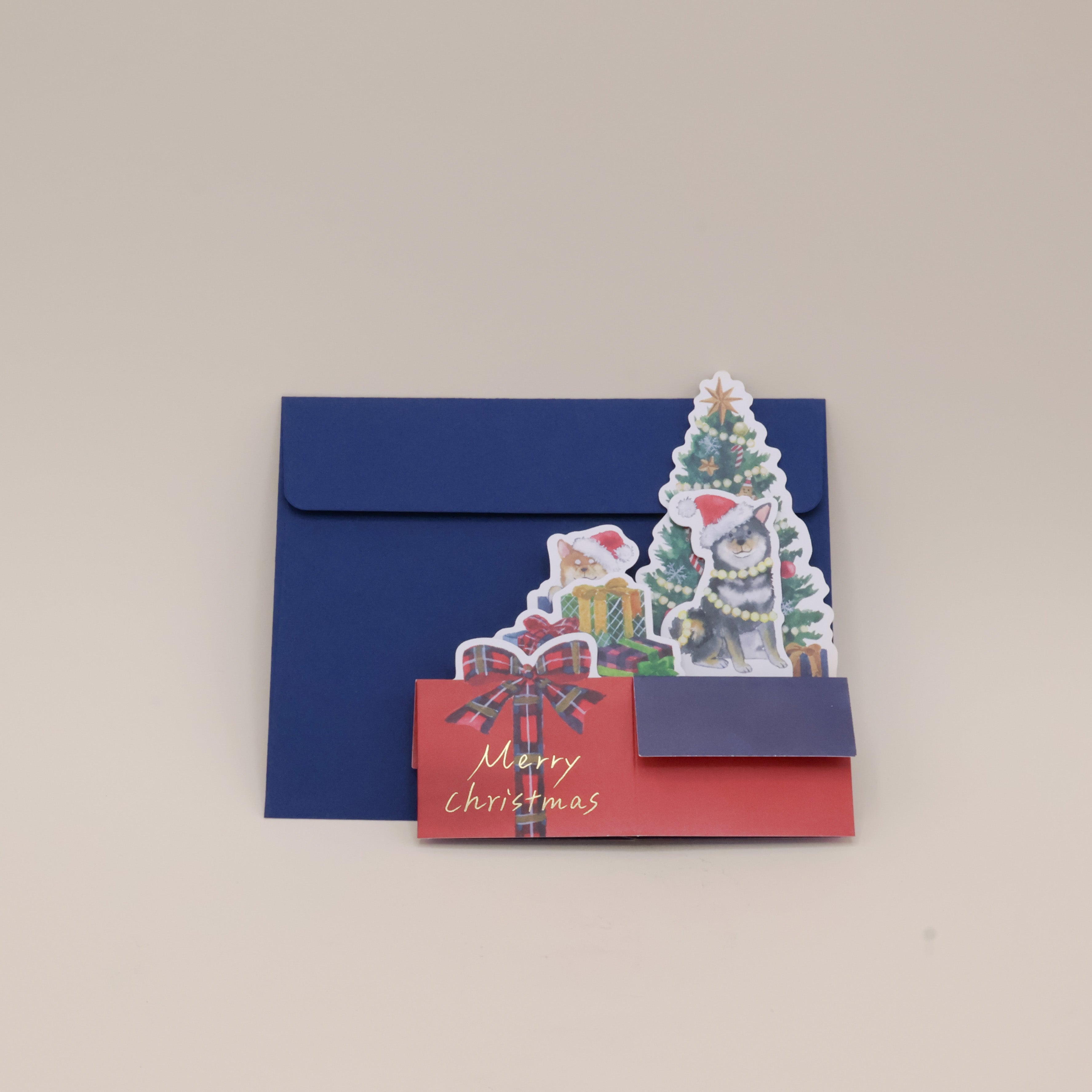 Shiba pop-up julekort