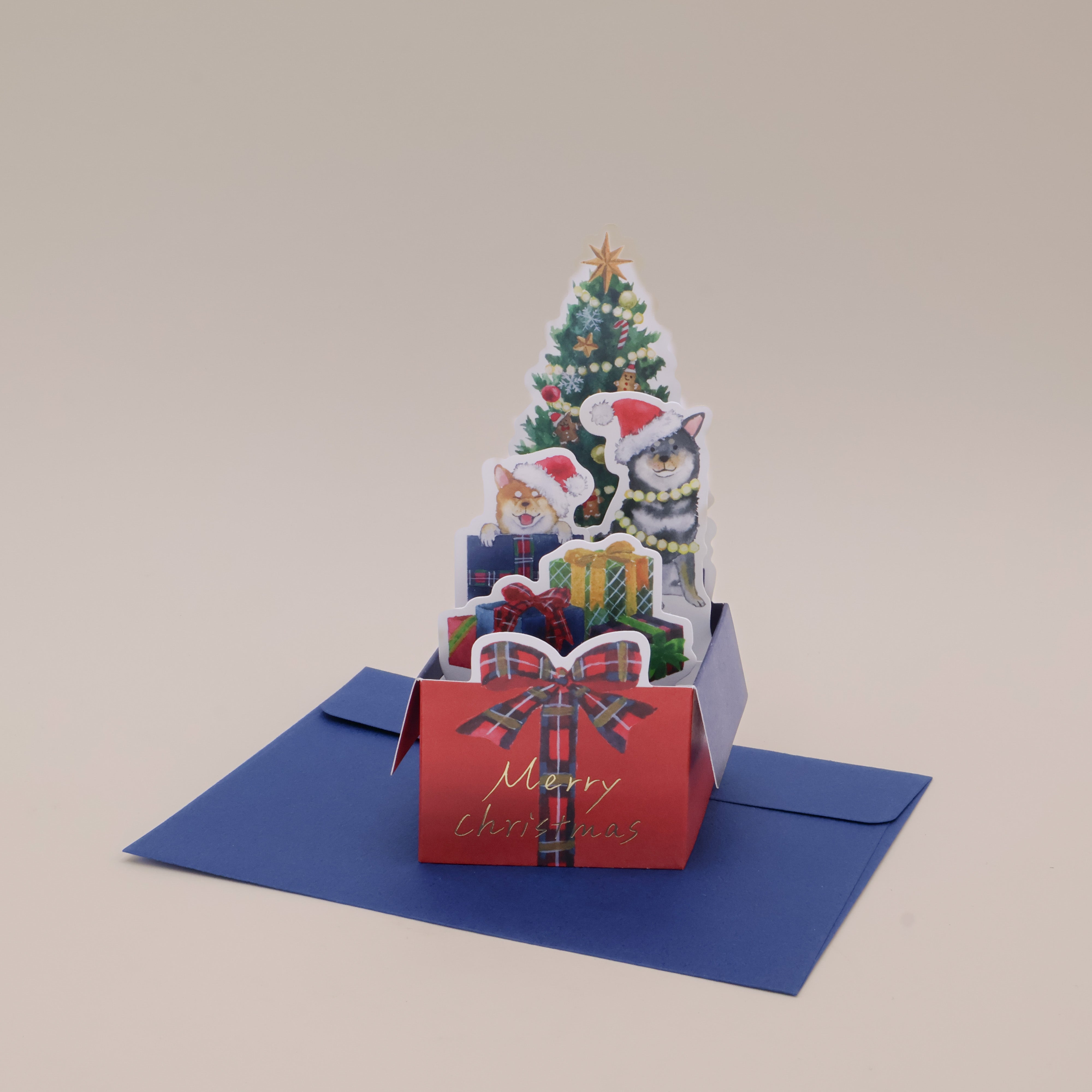 Shiba pop-up julekort