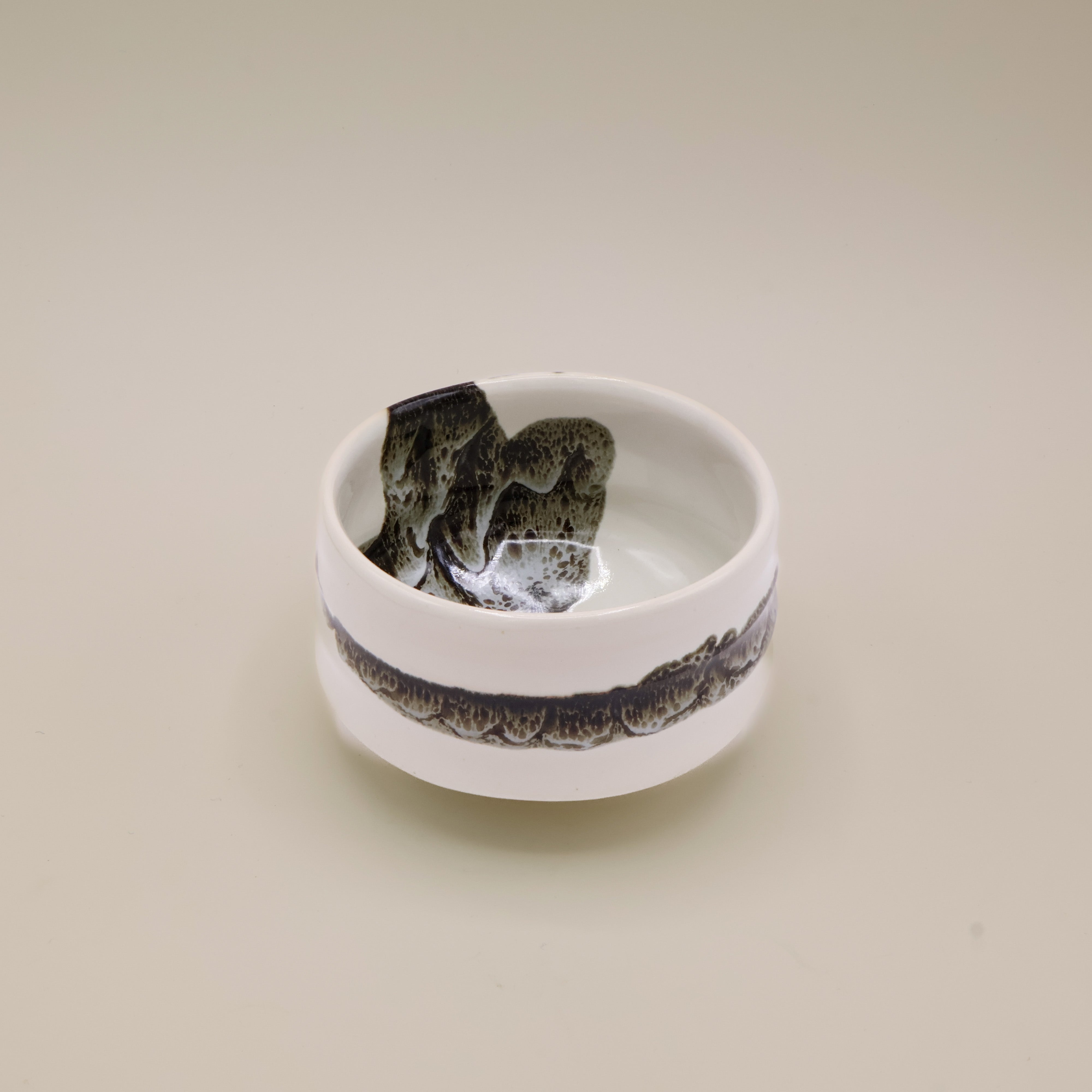 Matcha cup - White and black