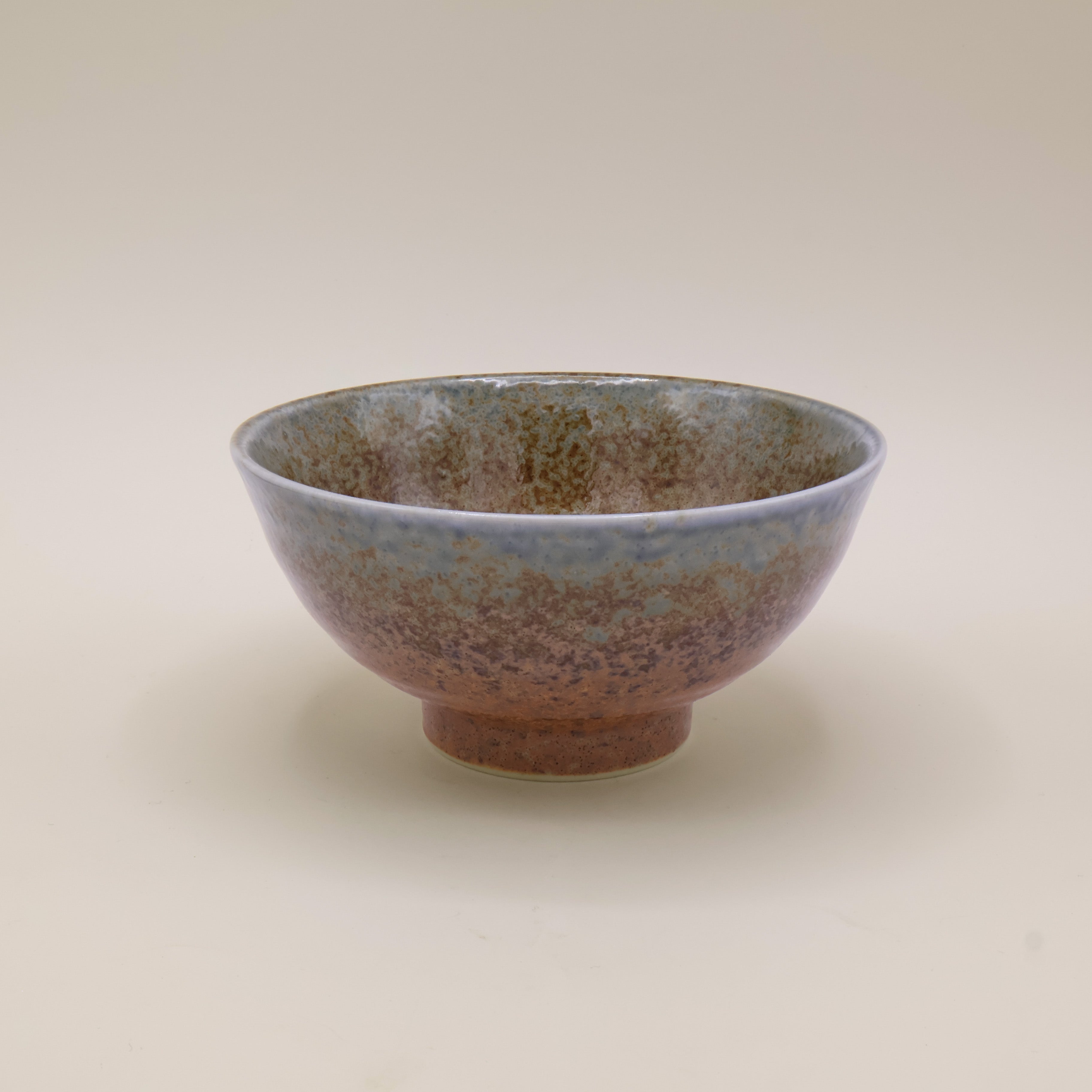 Ombre - Noodle bowl with brown and blue glaze Ø16