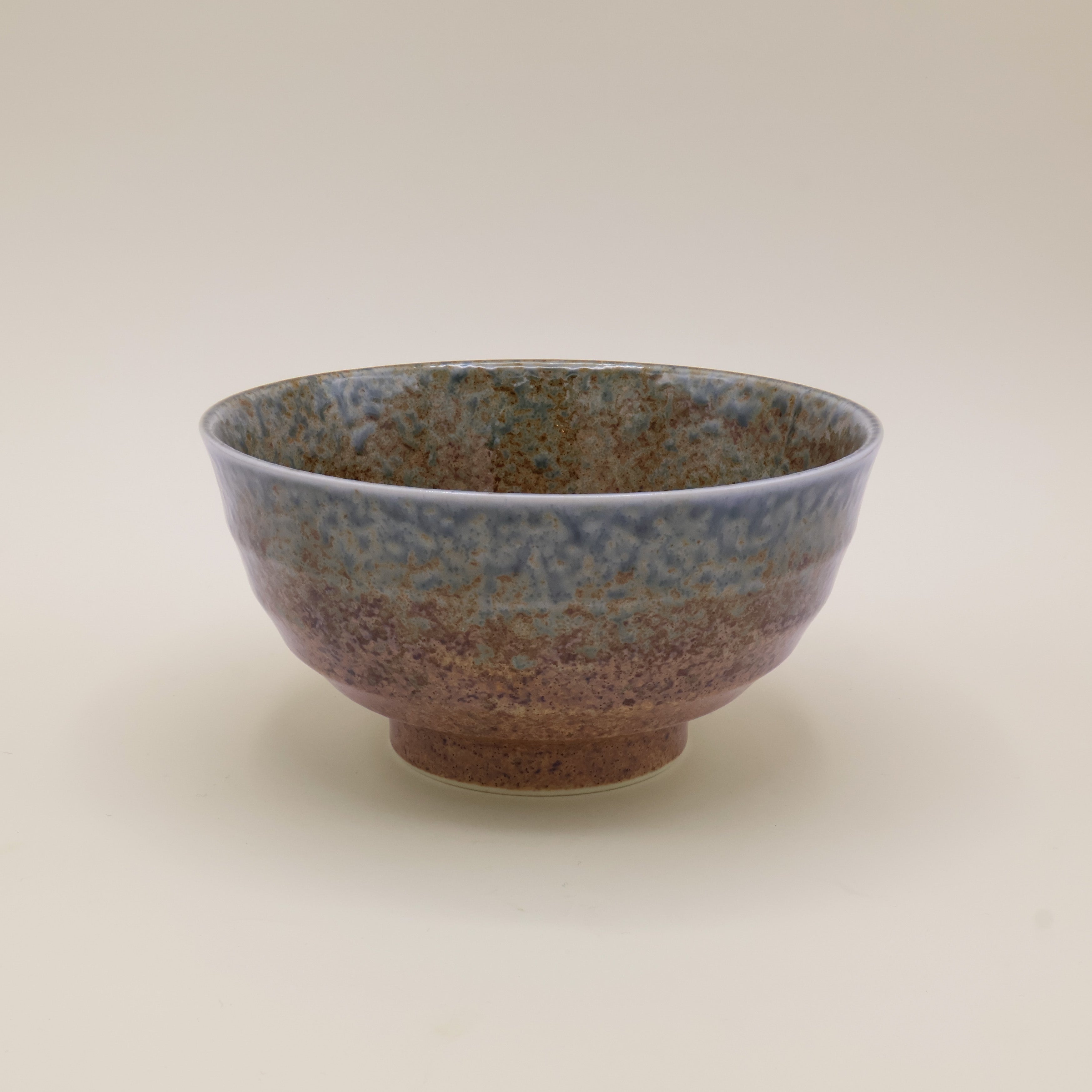 Ombre - Noodle bowl with brown and blue glaze Ø17