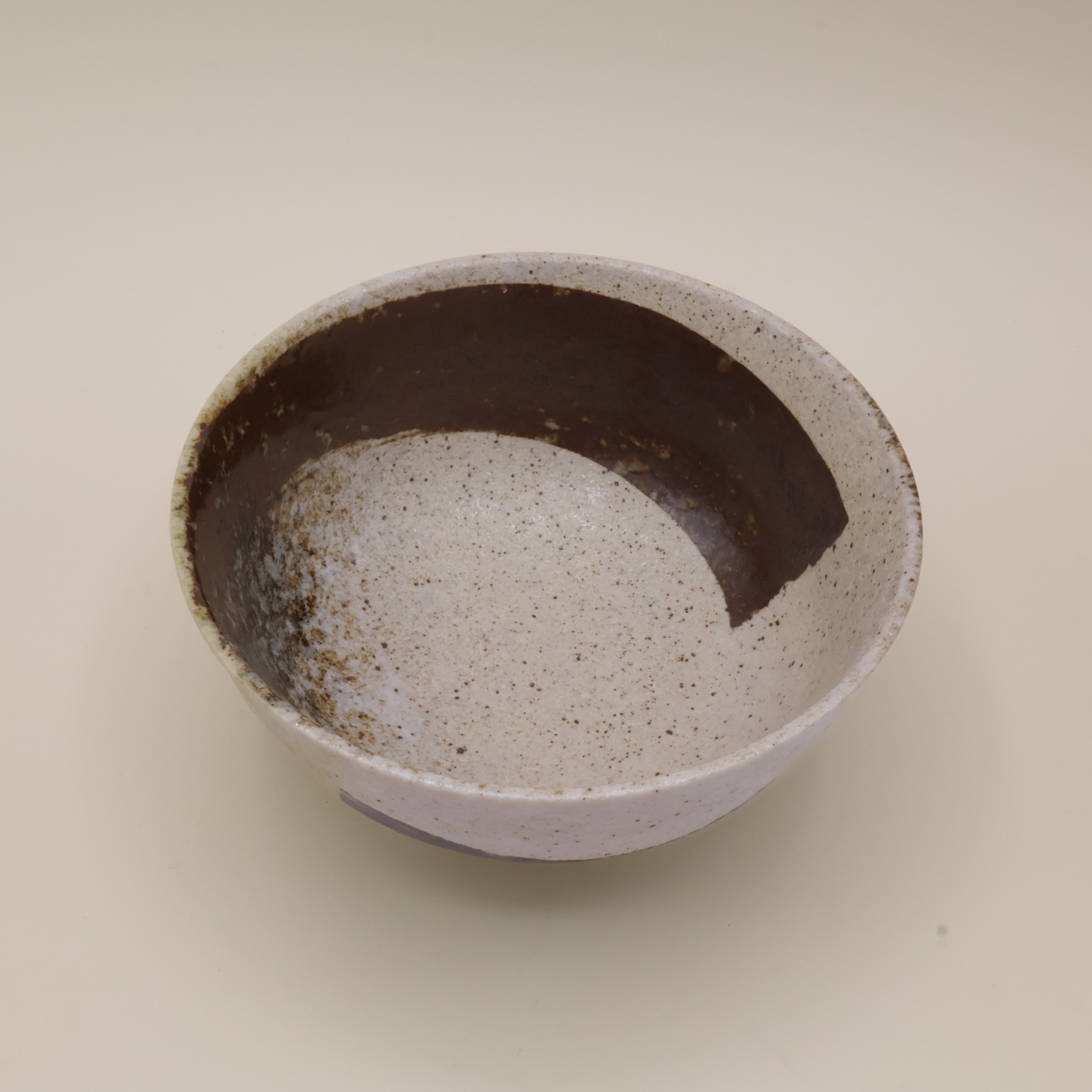 Brown brush stroke - Large noodle bowl Ø17