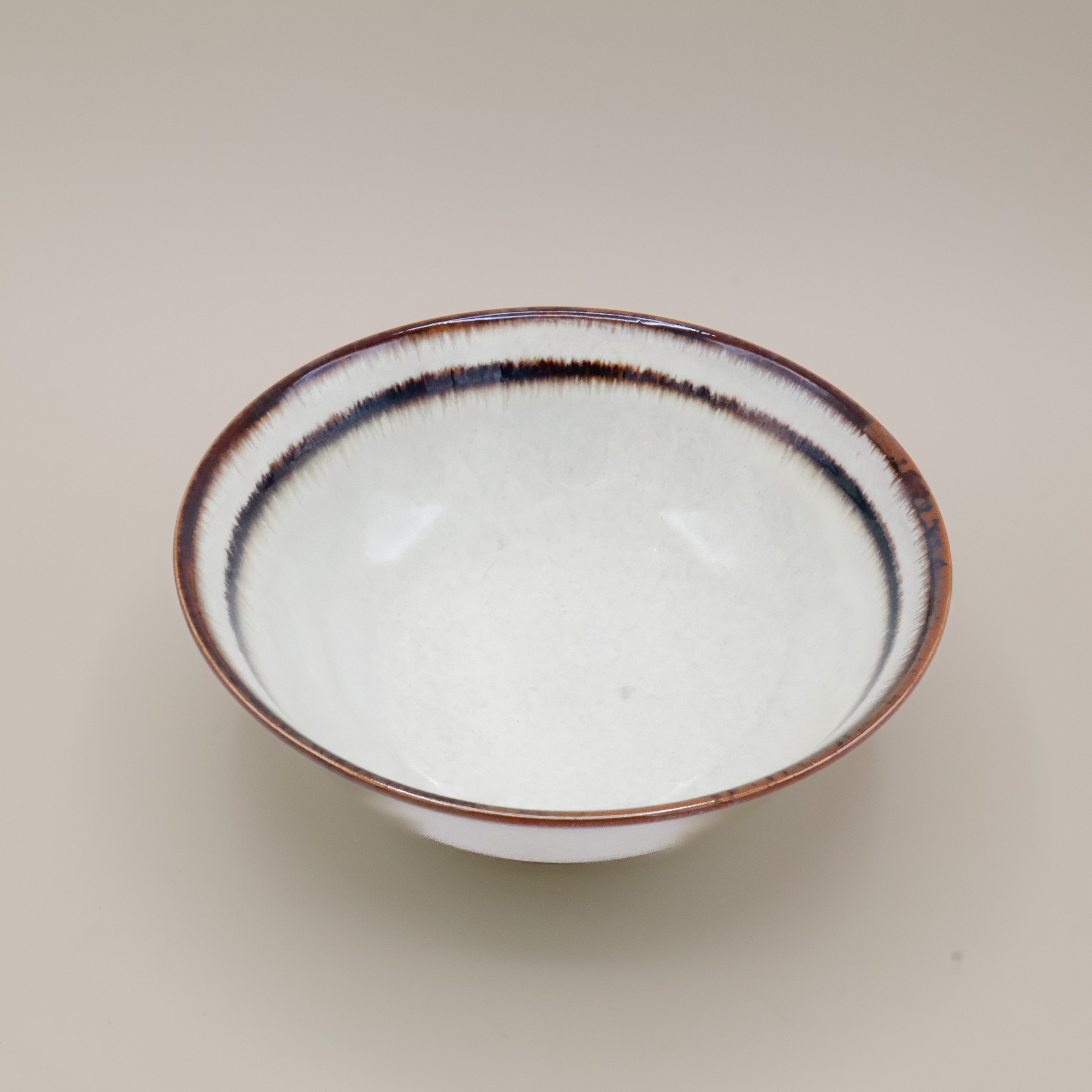 Brown stripe - Large ramen bowl Ø21