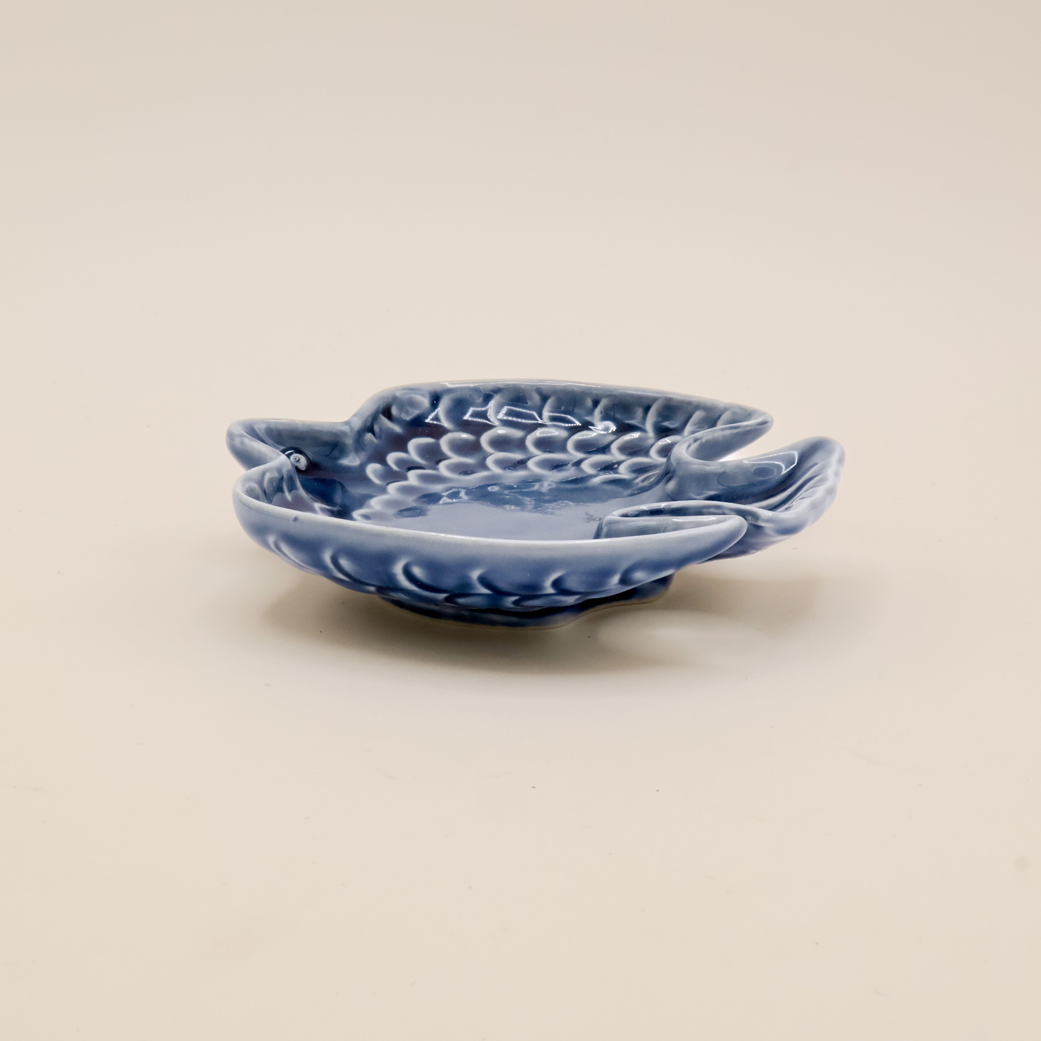 Japanese bird bowl in blue