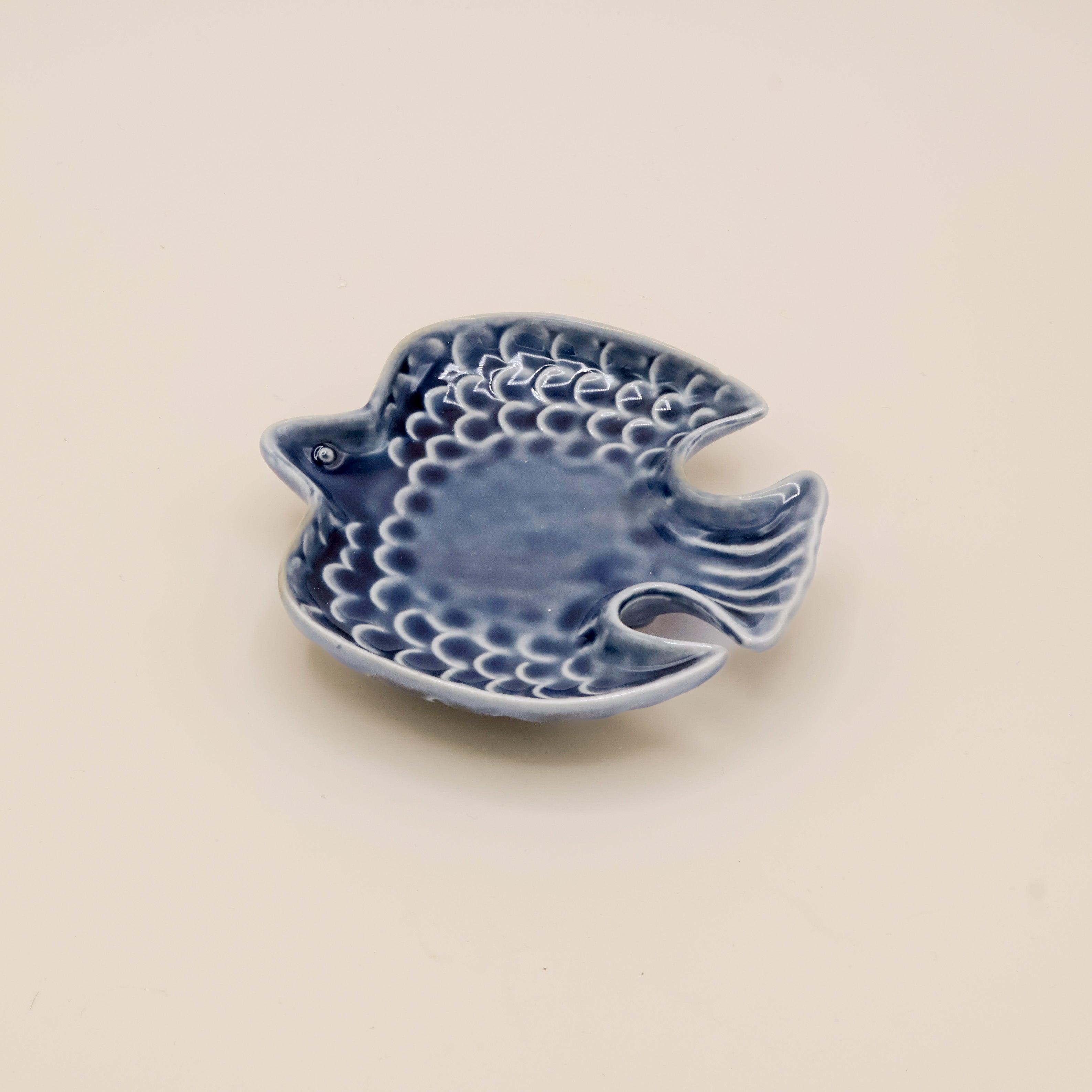 Japanese bird bowl in blue