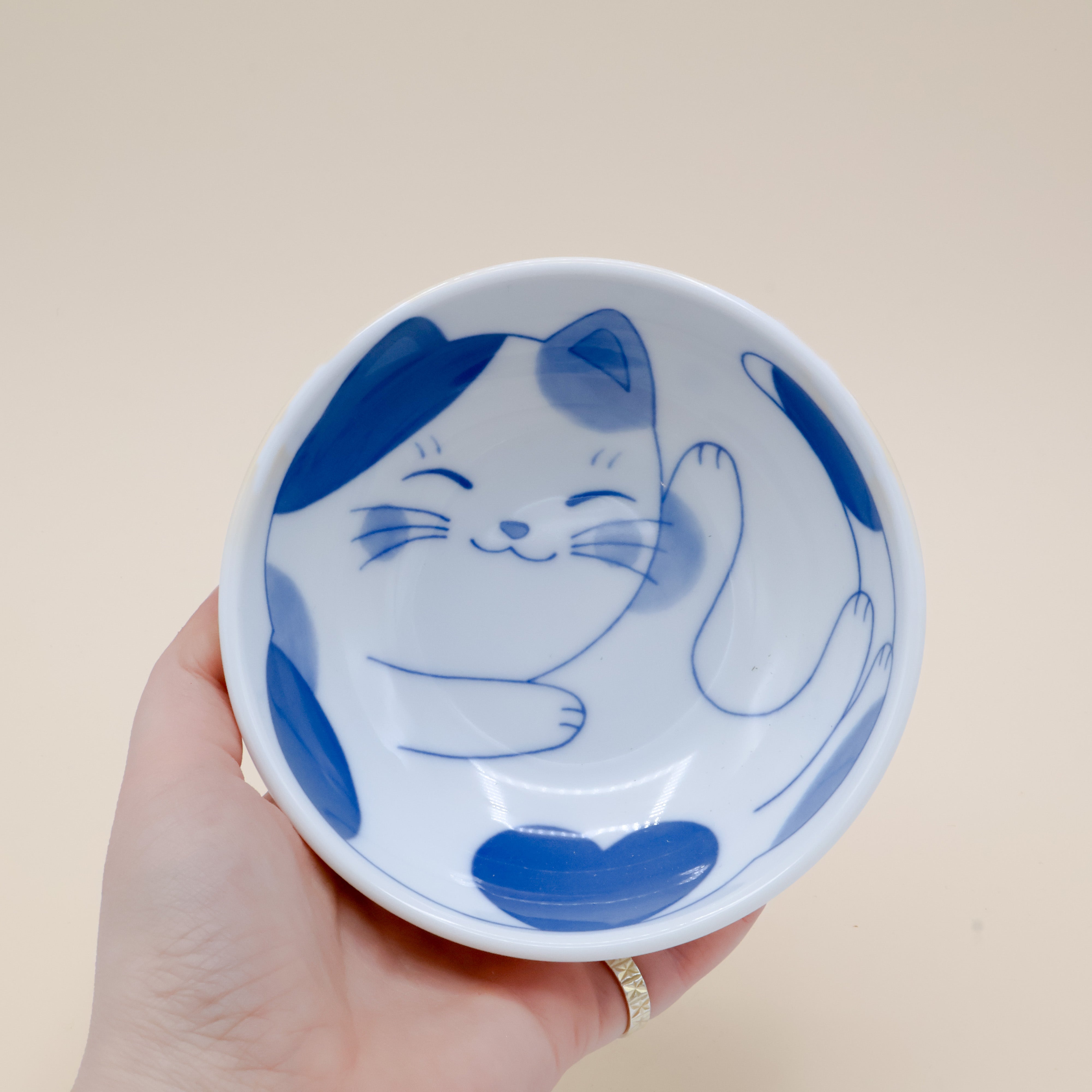 Fat Cat - Katteskål med pletter og hjerte