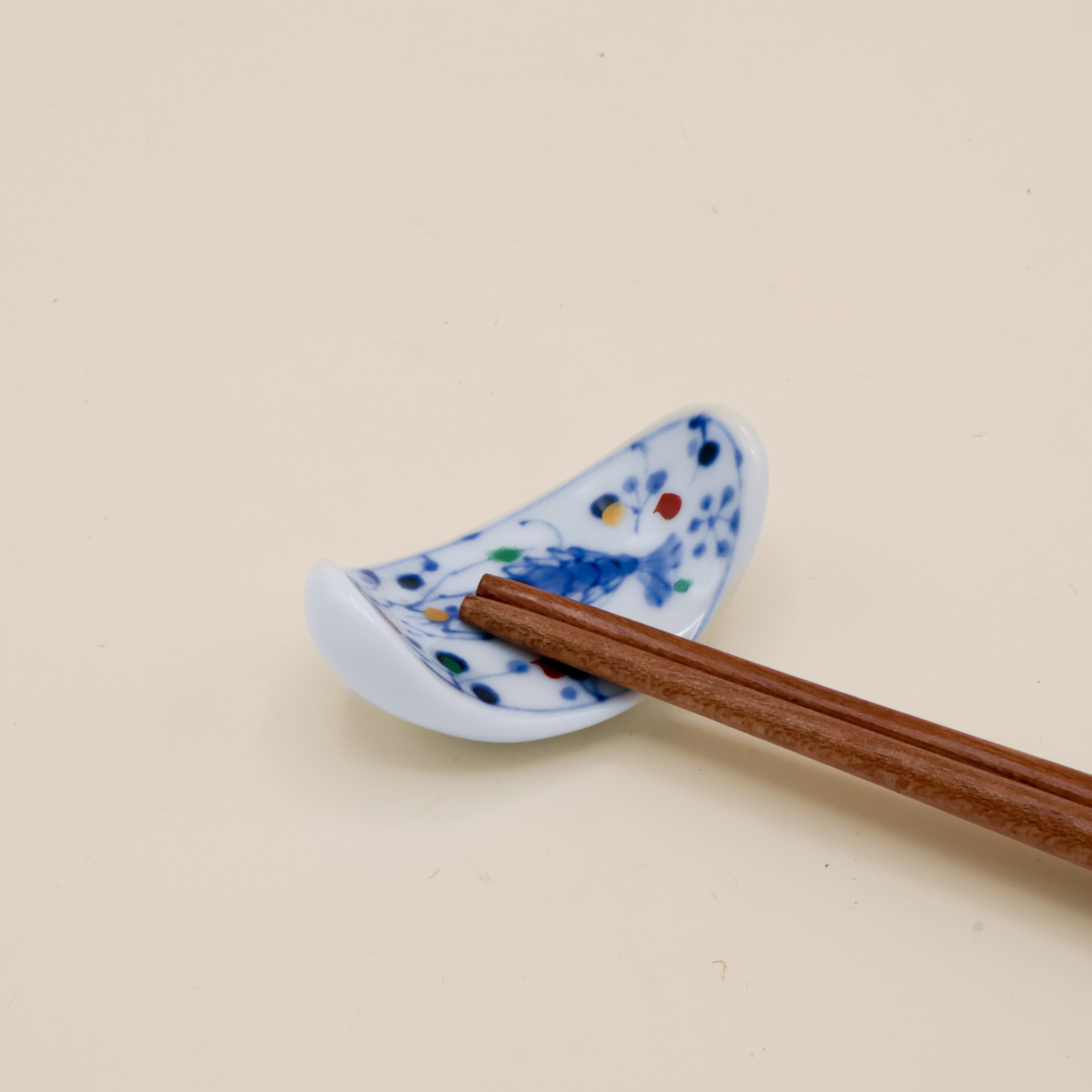 Spisepindeholder - Japansk motiv med reje