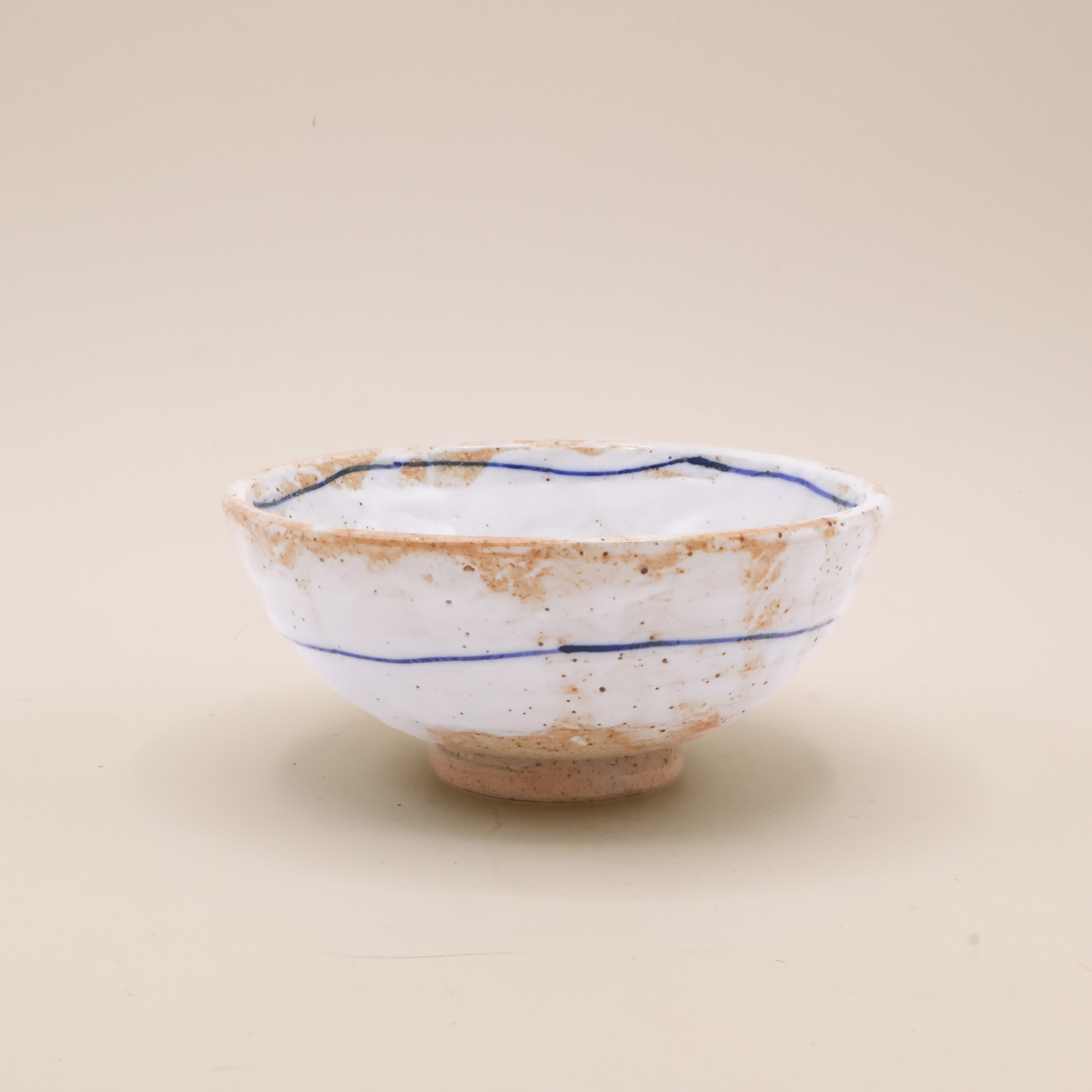Bowl with blue stripe