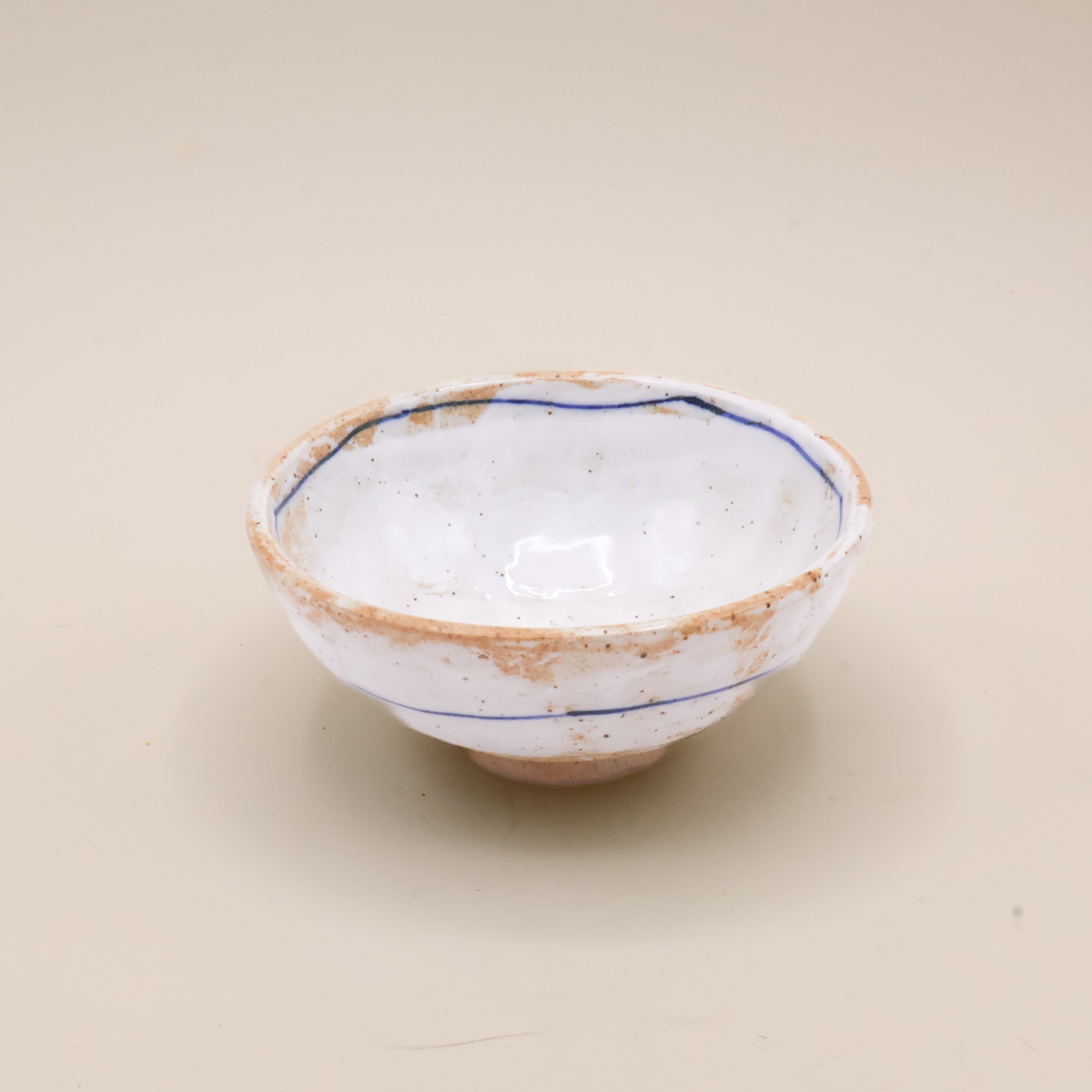 Bowl with blue stripe