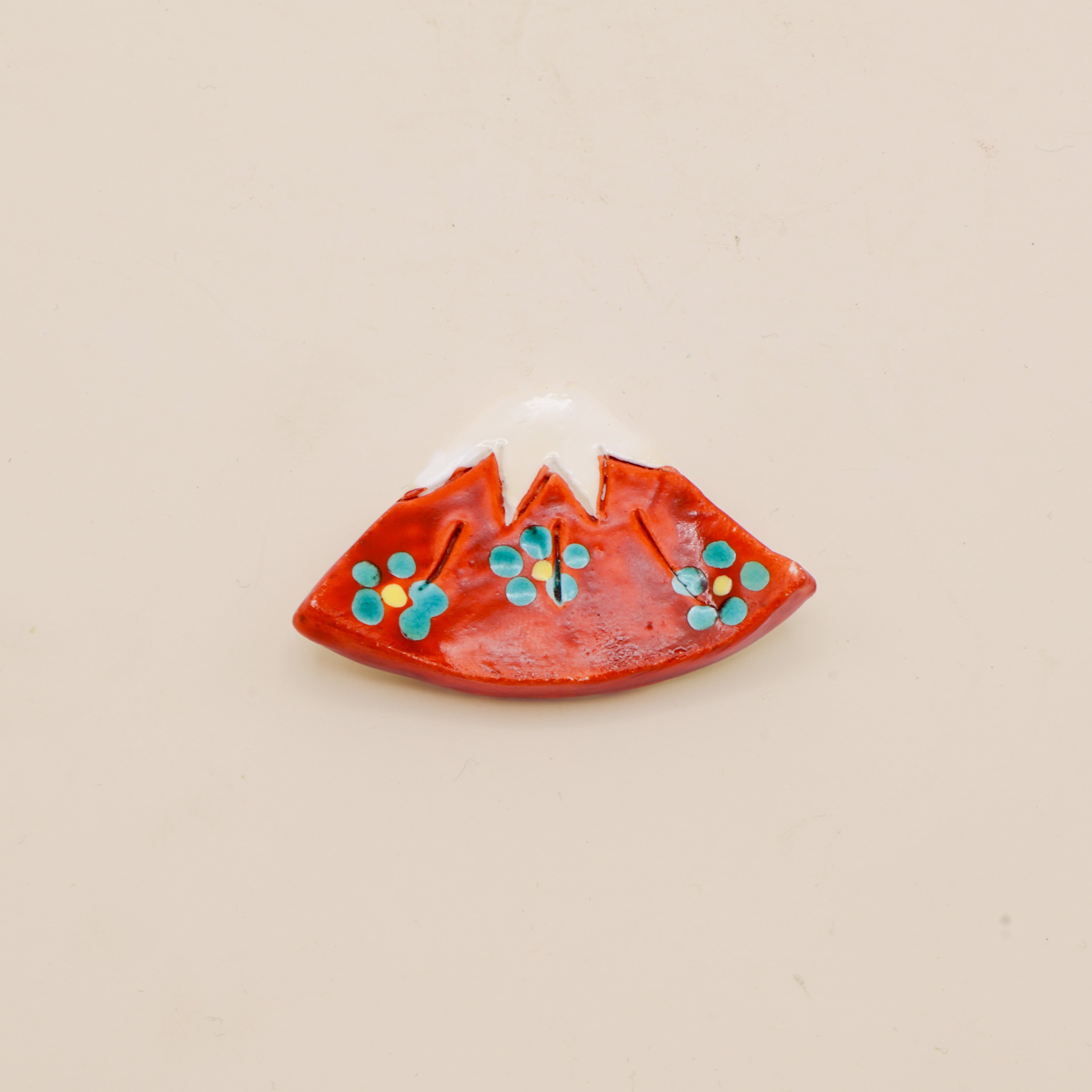 Chopstick holder - Mount Fuji red