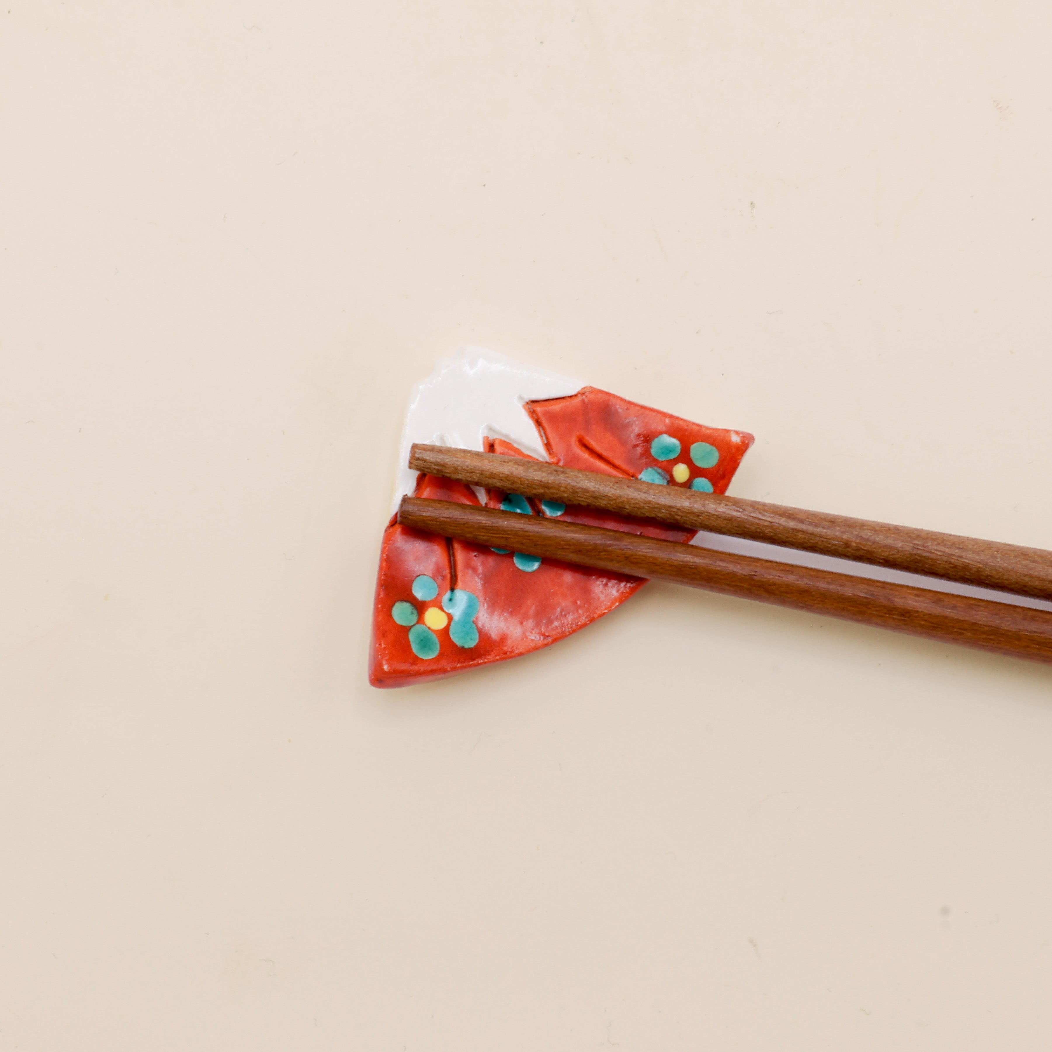 Chopstick holder - Mount Fuji red