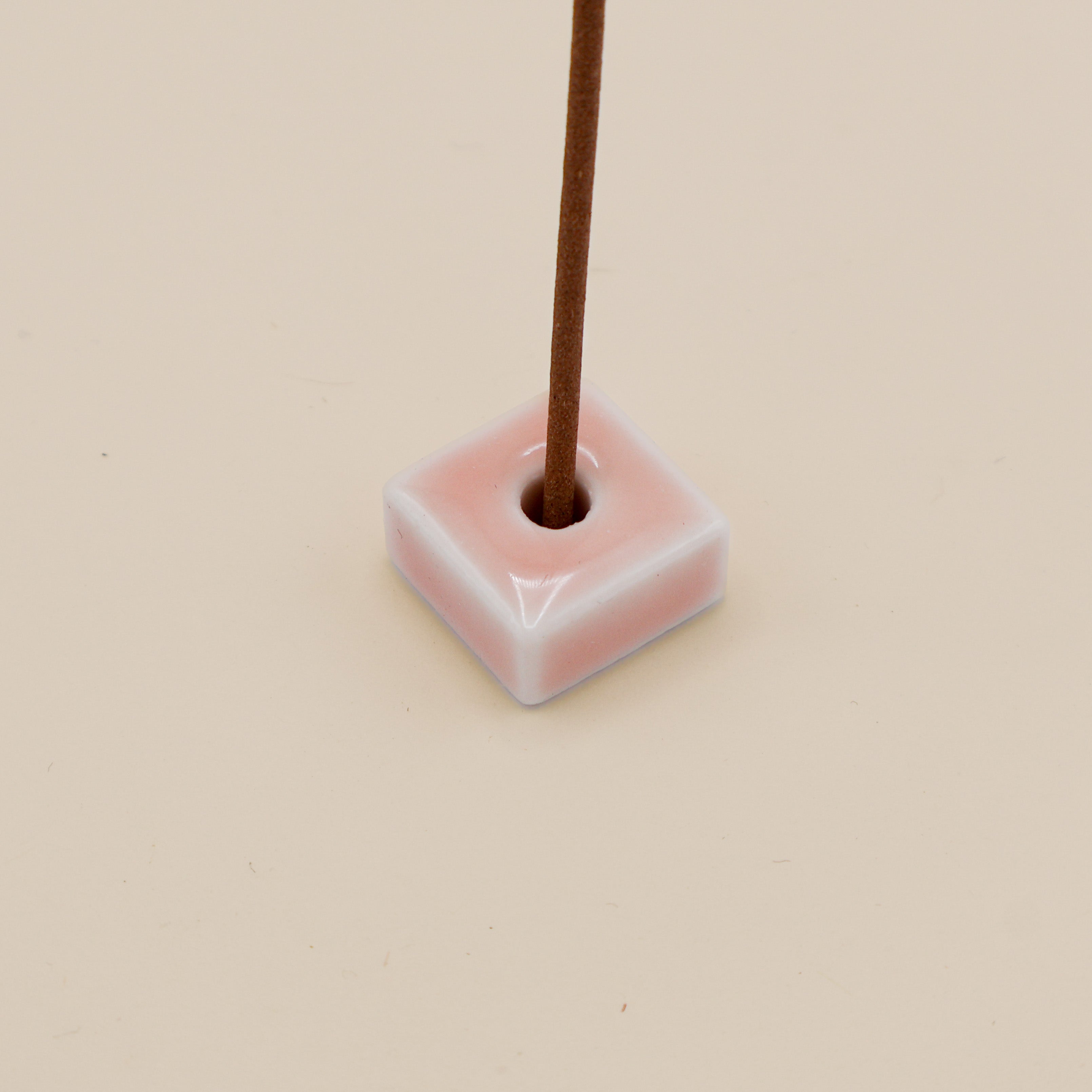 Holder til røgelse - Firkantet / Lyserød