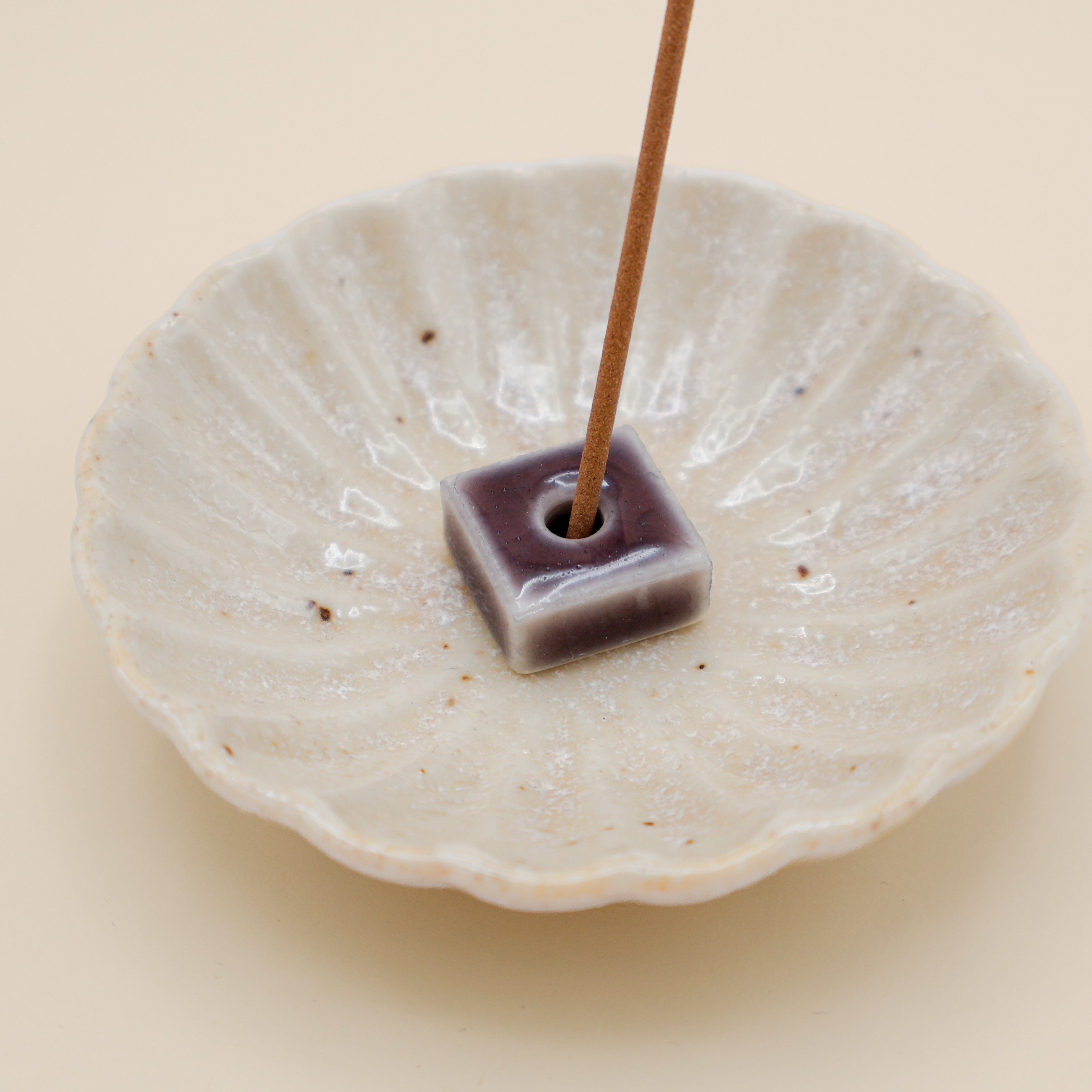 Incense holder - Square / Grey-purple