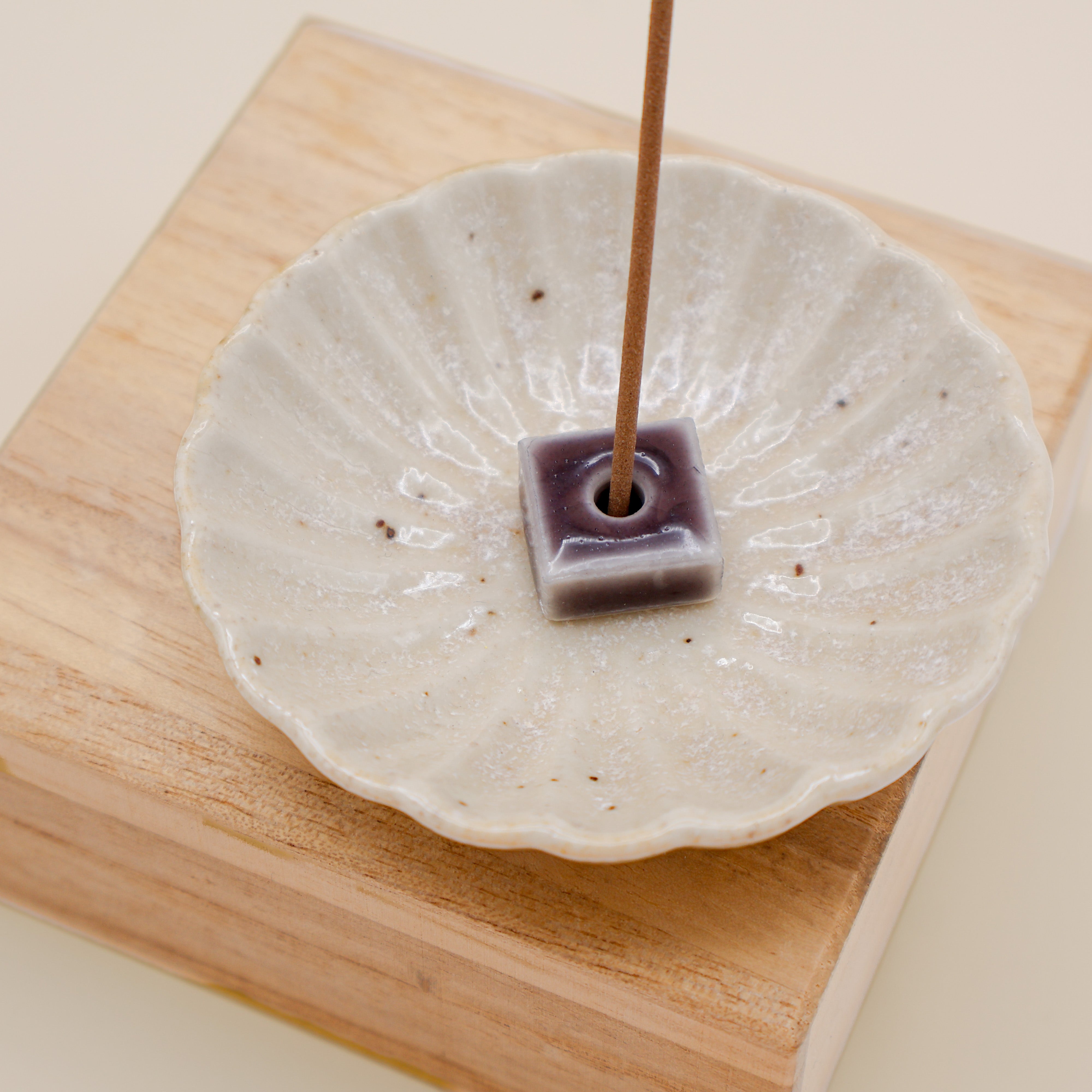 Incense holder - Square / Grey-purple