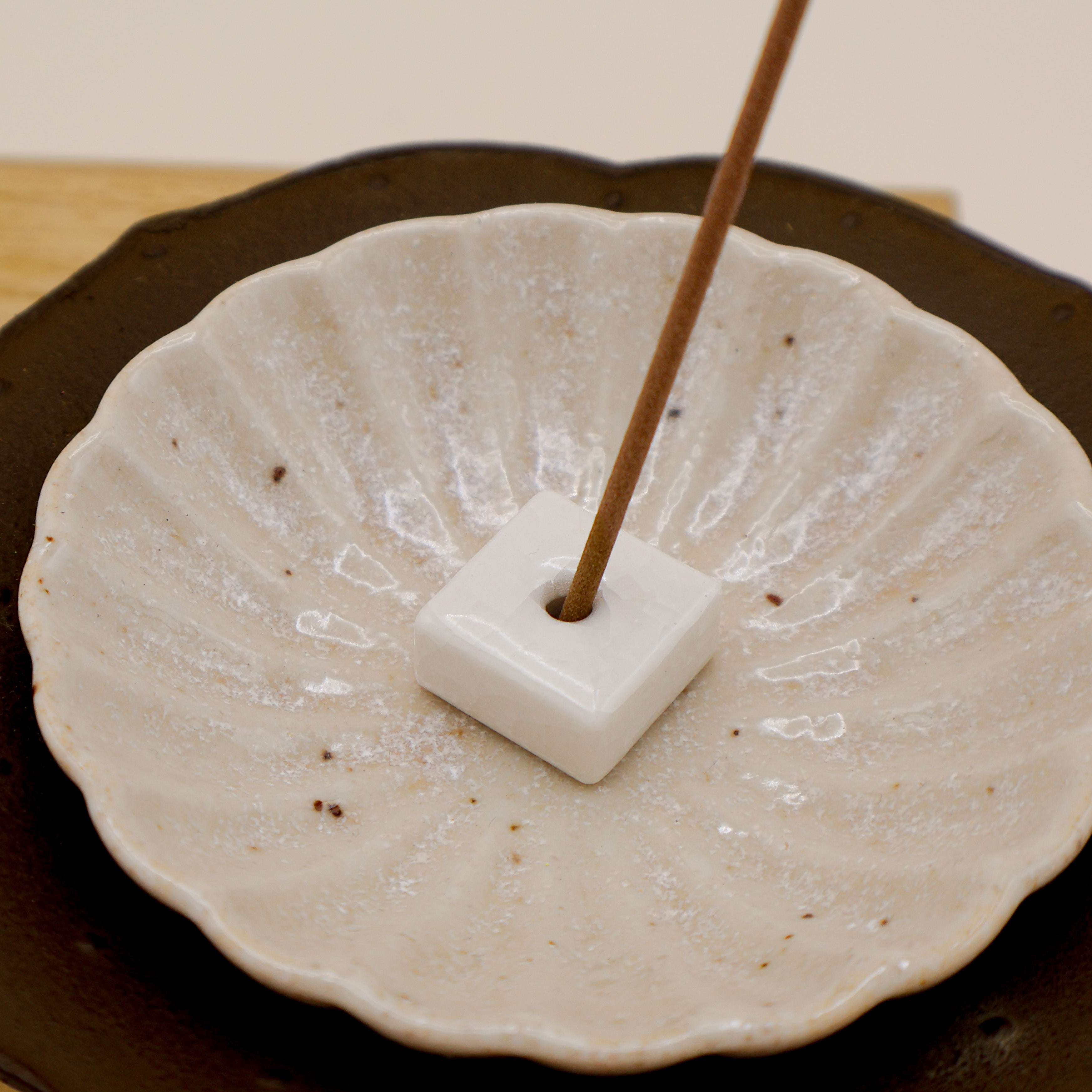 Incense holder - Square / White