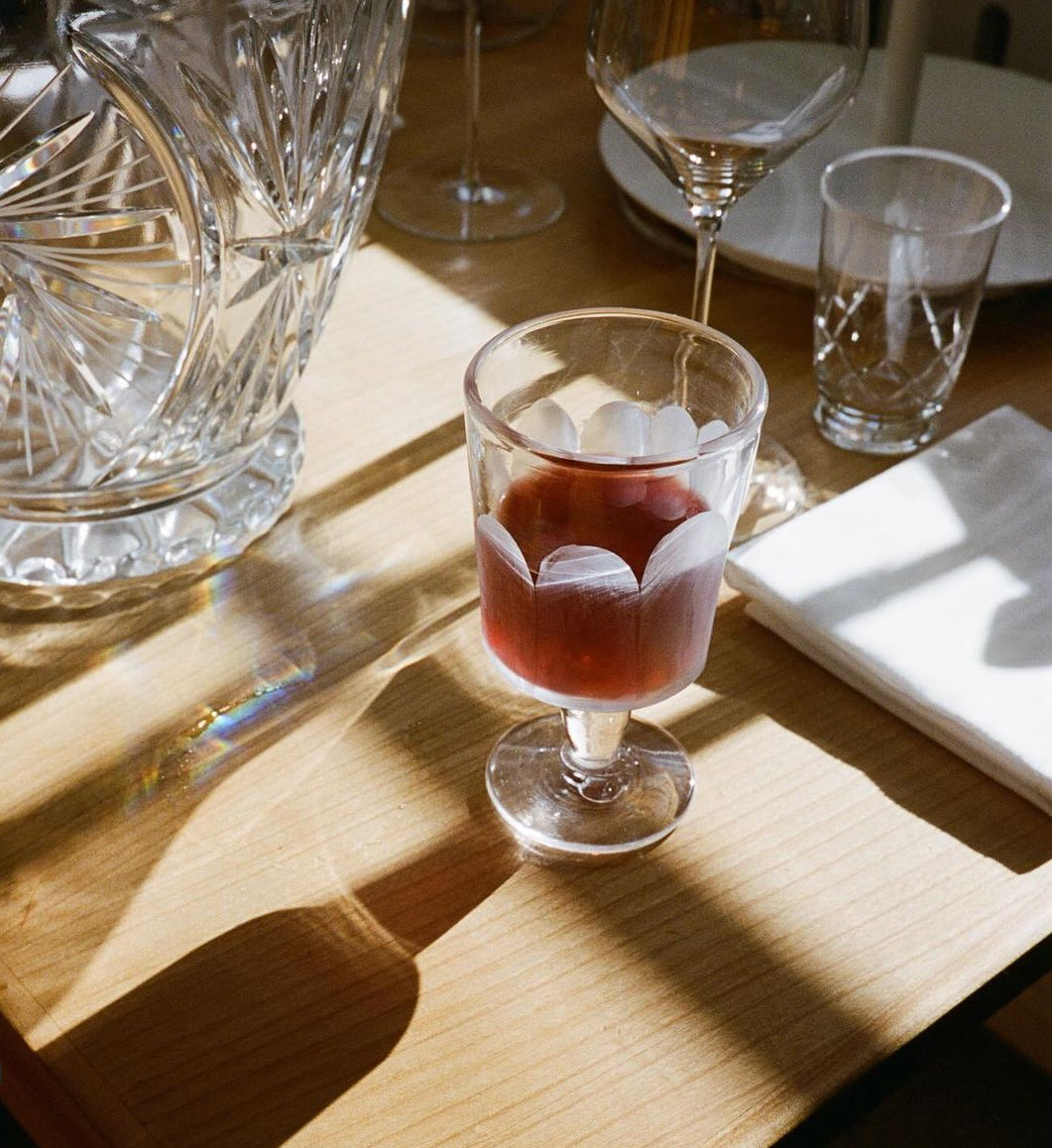 Facet Stem Glass 02 Set of two