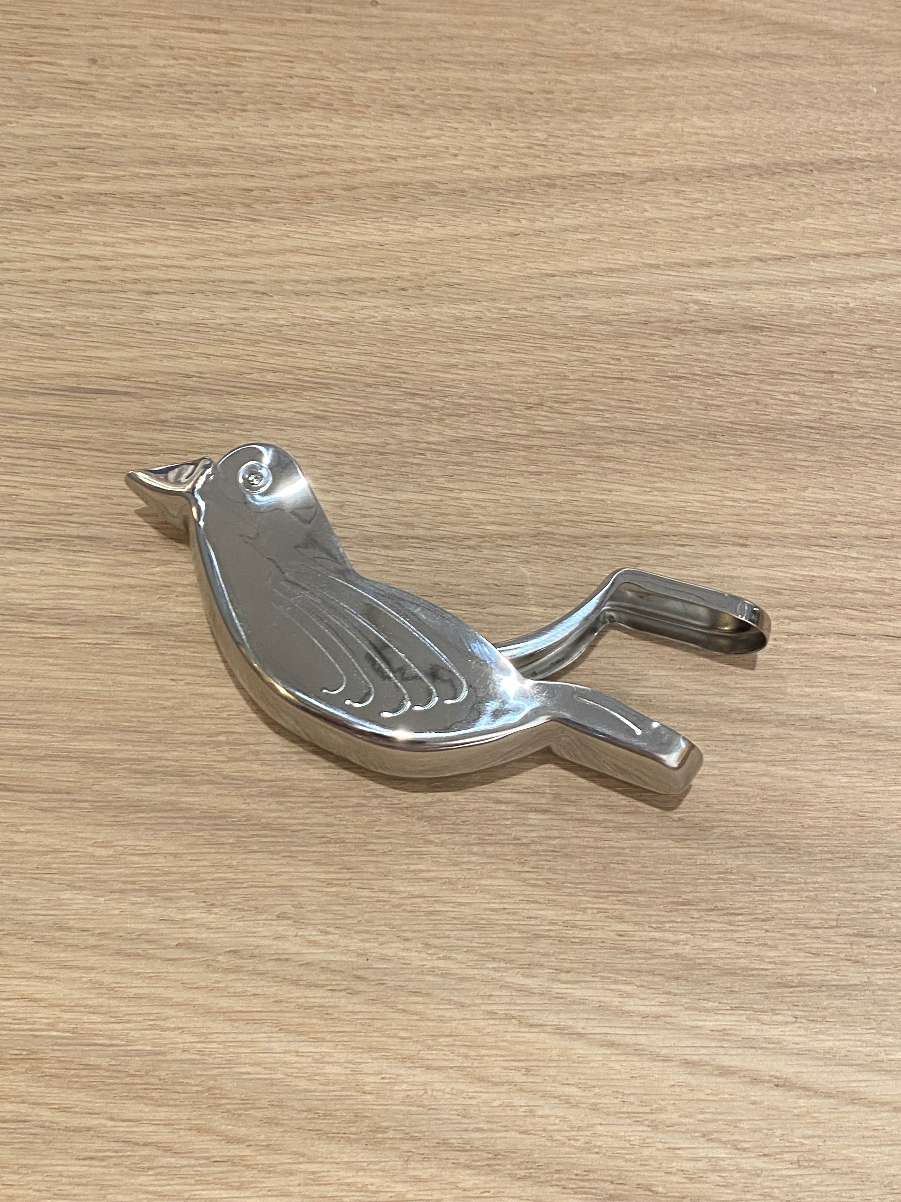 Stainless steel citrus juicer with bird motif - 50%