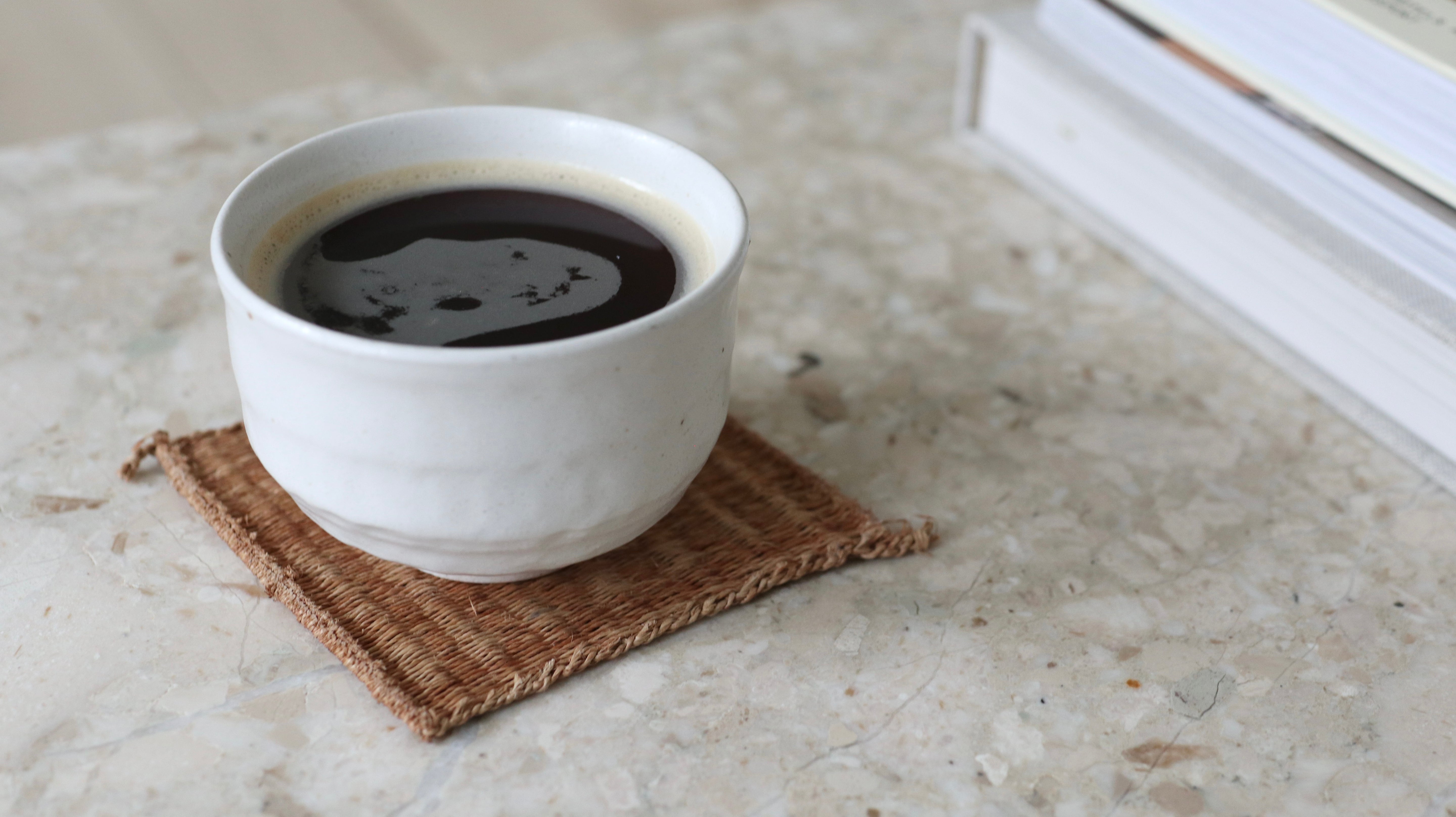 Japanese cup with white glaze - Matte