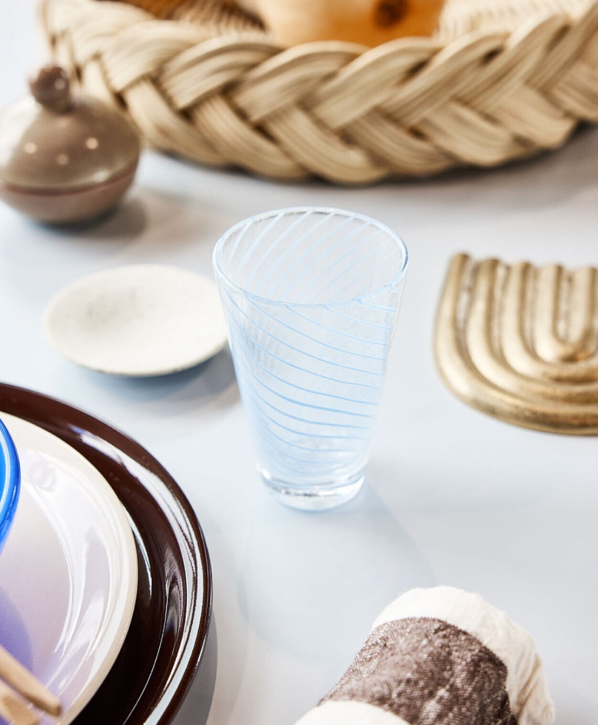 Handmade yuka swirl glass 2-pack