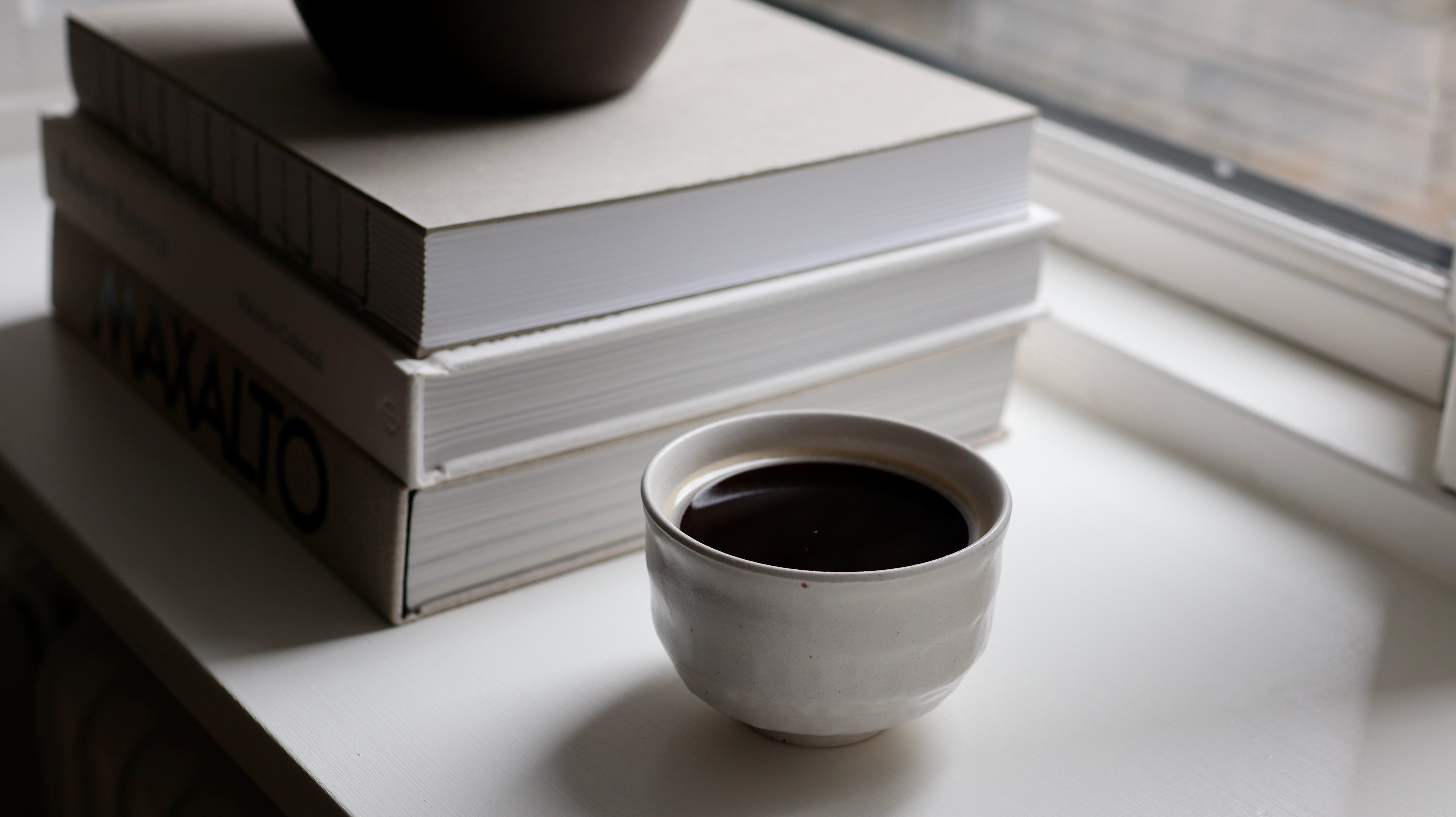 Japanese cup with white glaze - Matte