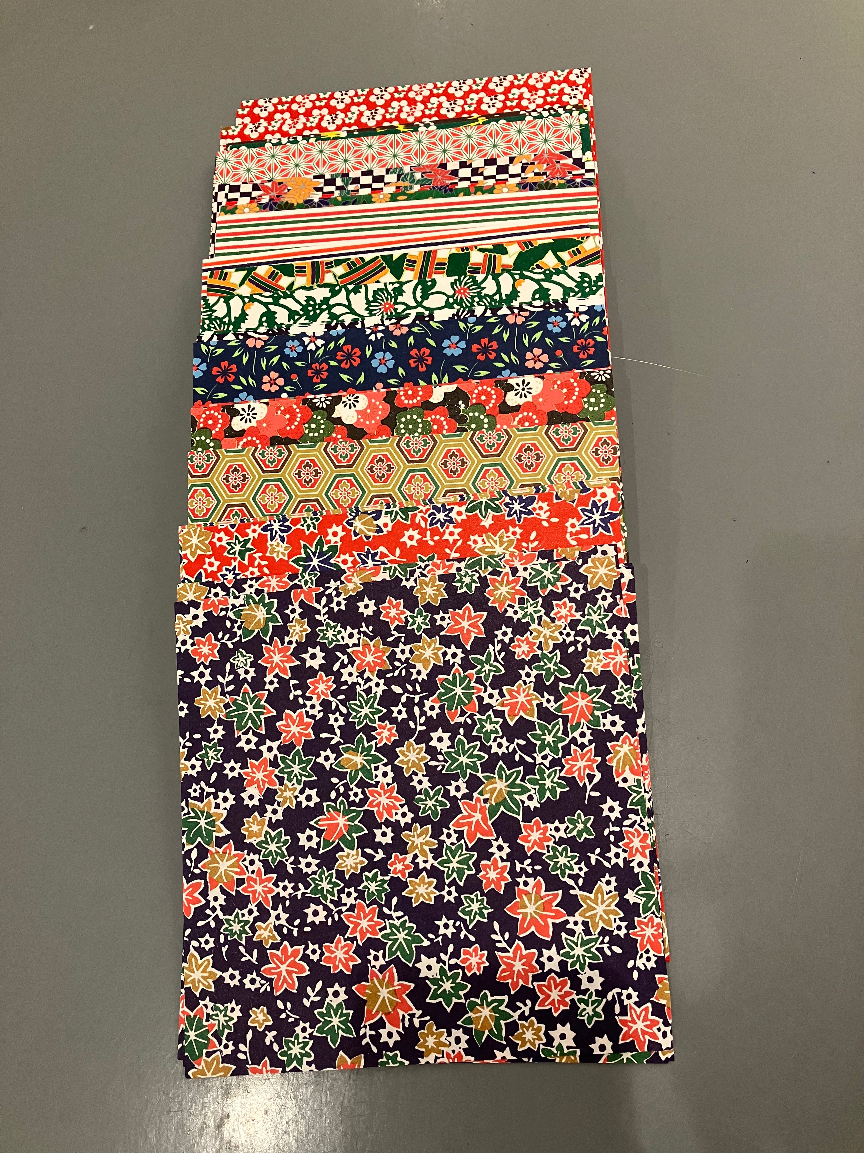 Stor pakke med japansk origami papir; 200 stk