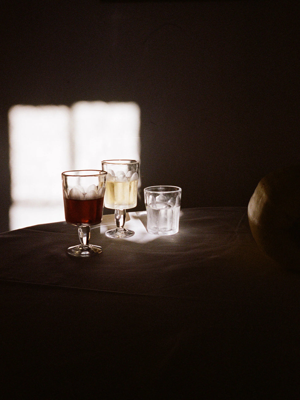 Facet Stem Glass 02 Set of two