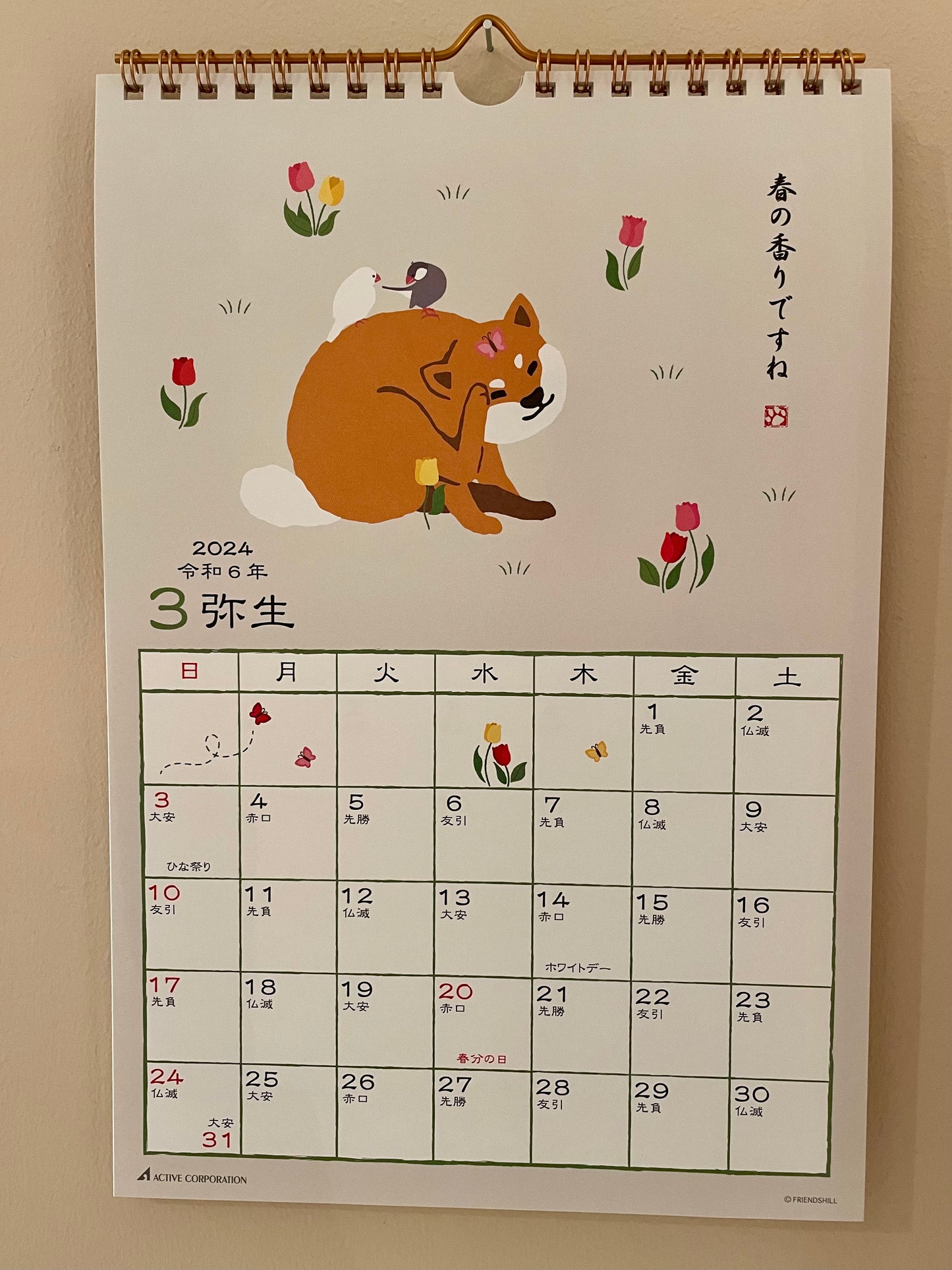 Kalender 2024 med Shiba