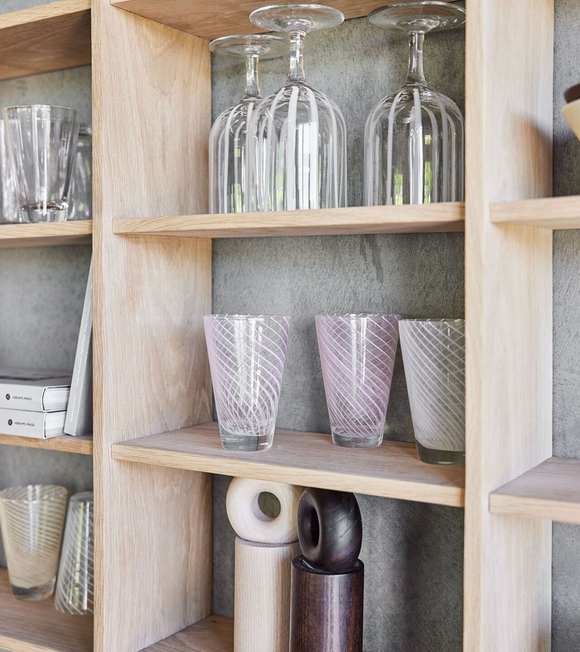 Handmade yuka swirl glass 2-pack