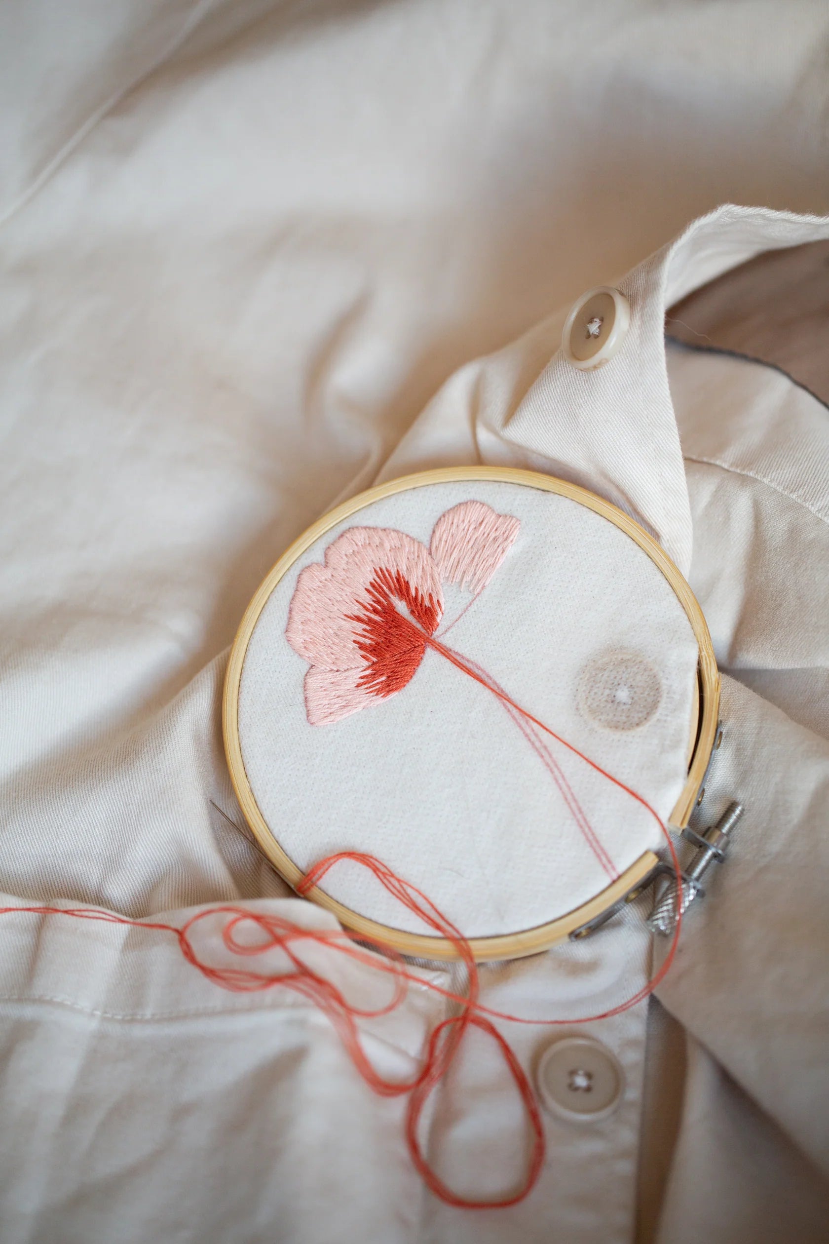 Embroidery kit Poppy