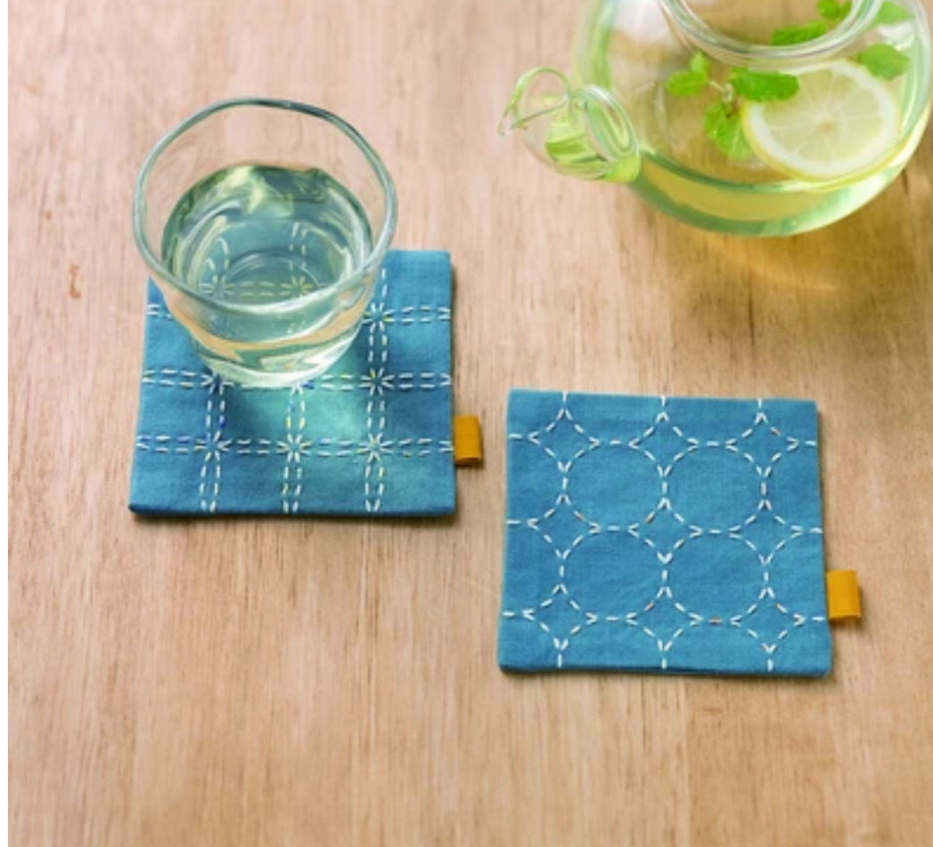 Sashiko broderisæt 2 bordskånere