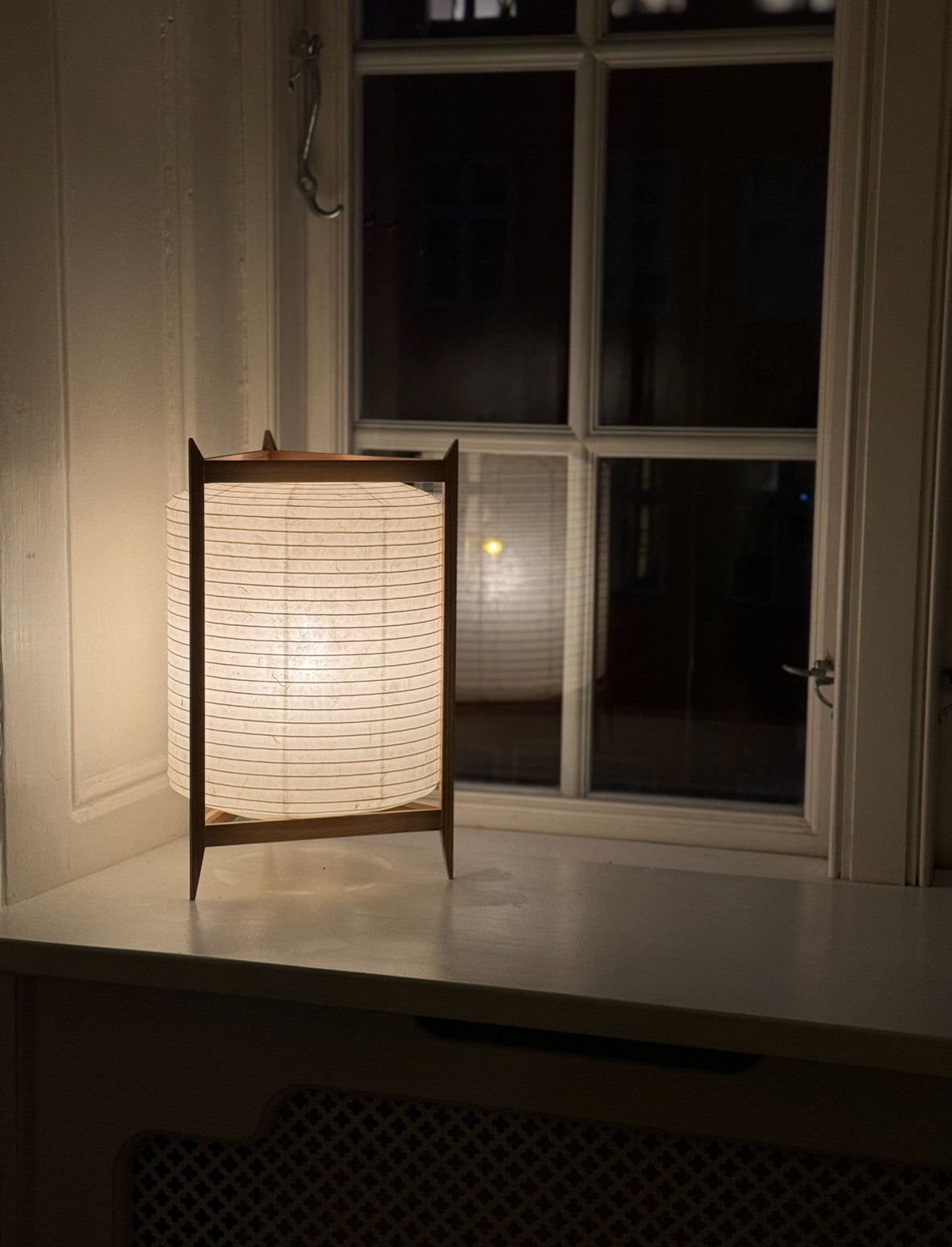 Trådløs LED lampe i rispapir