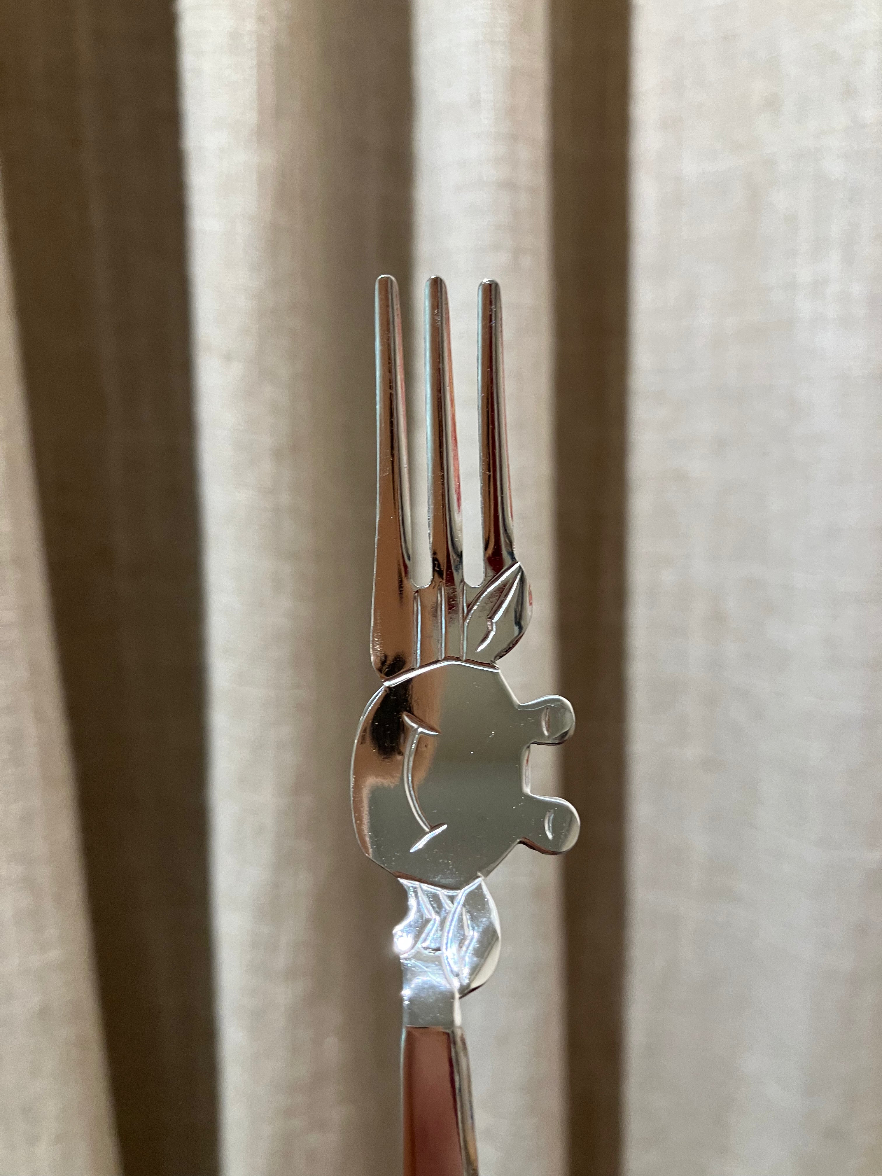 Crab fork in steel