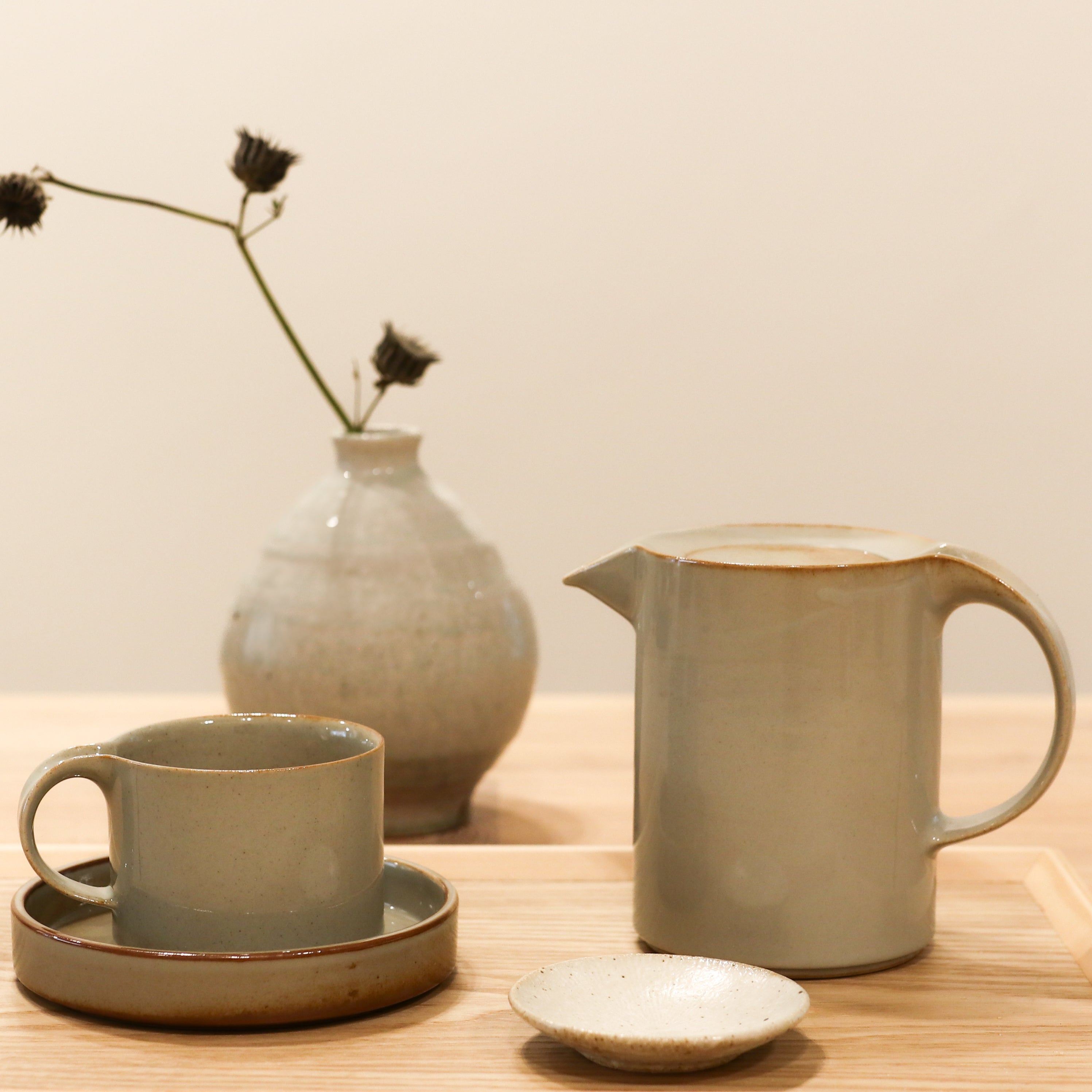 Kōyō sojaskål med brune nister