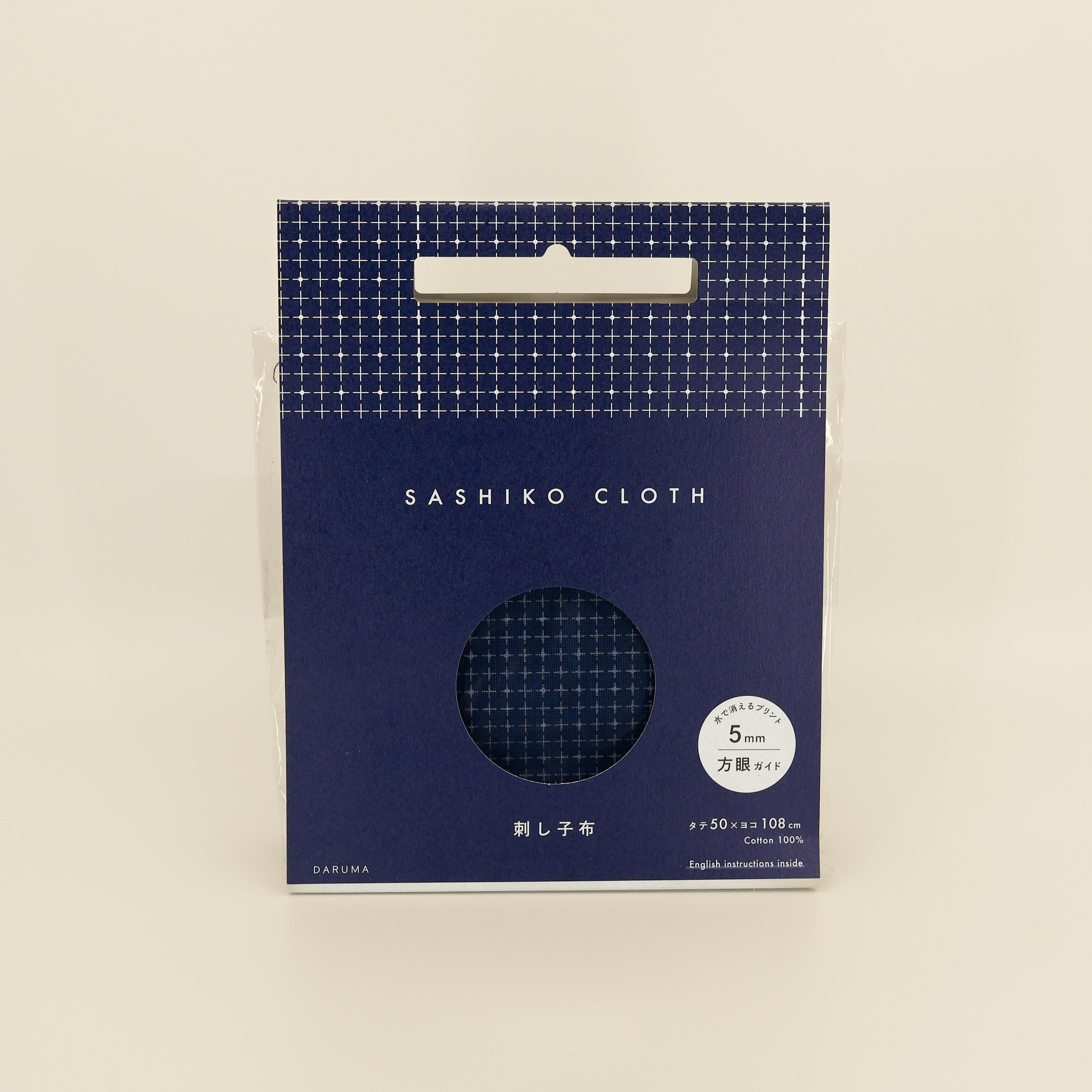 Sashiko Cloth fra Daruma - 5 mm grid (Flere varianter)