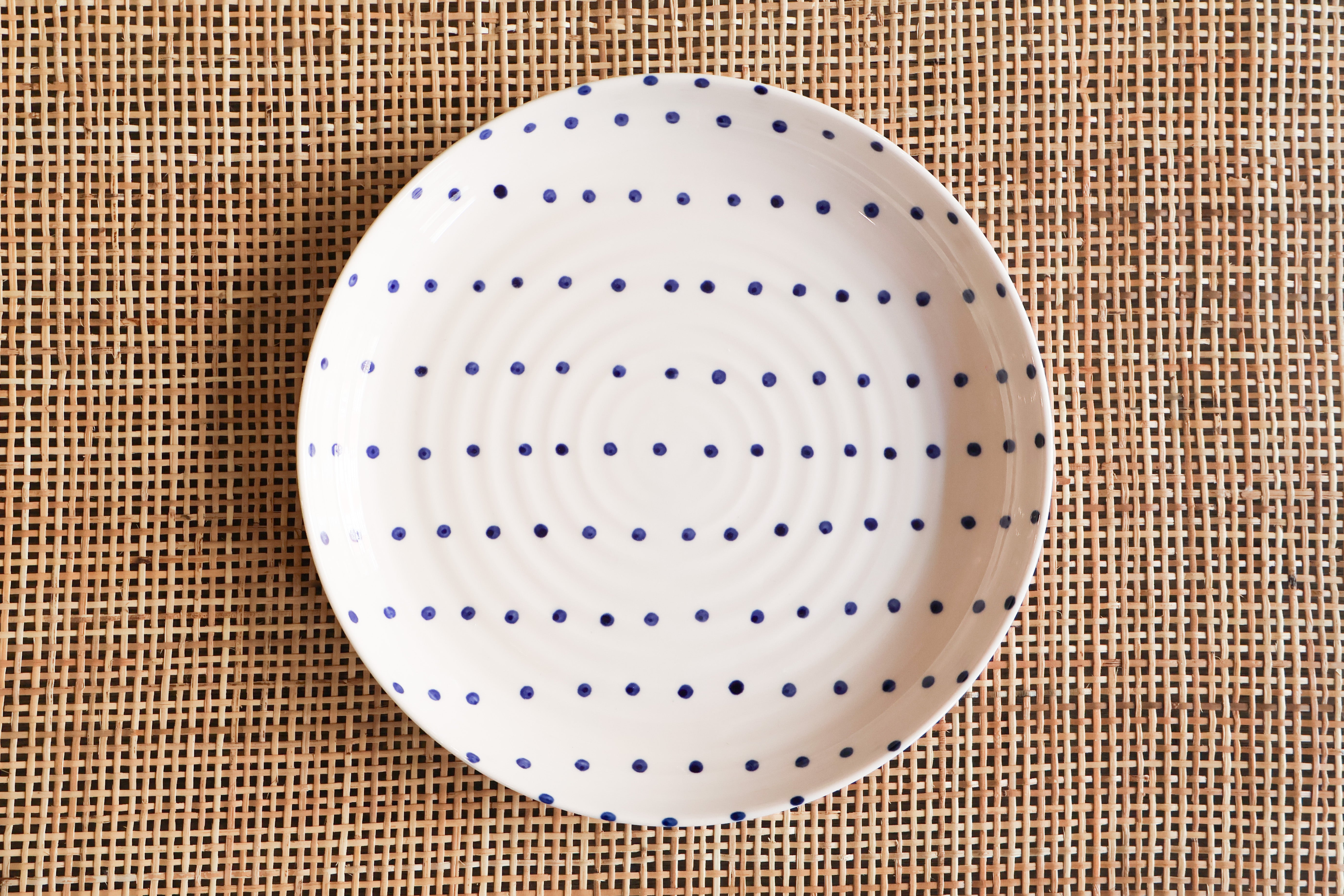 The plate with dots