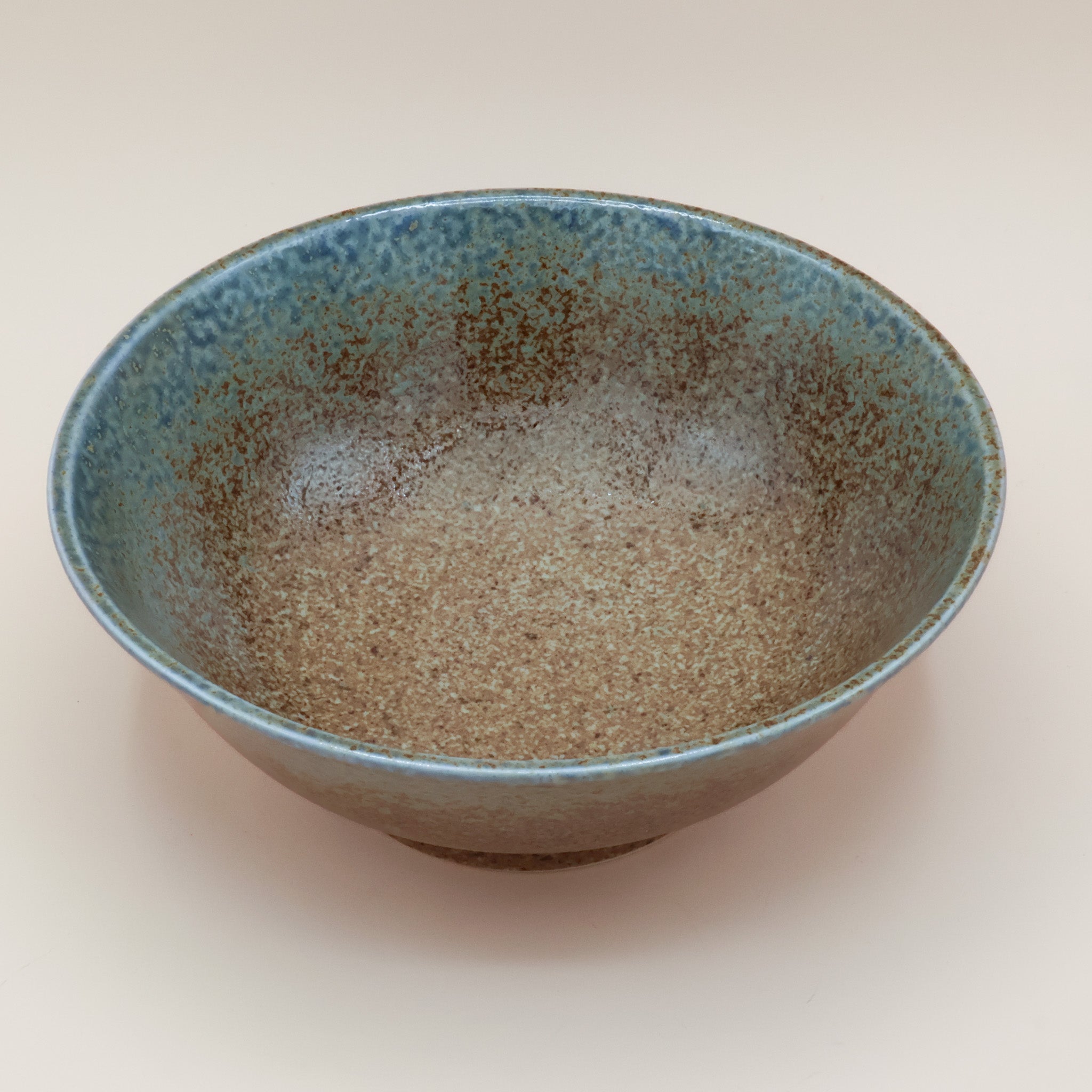 Ombre - Ramen bowl with brown and blue glaze Ø21.5