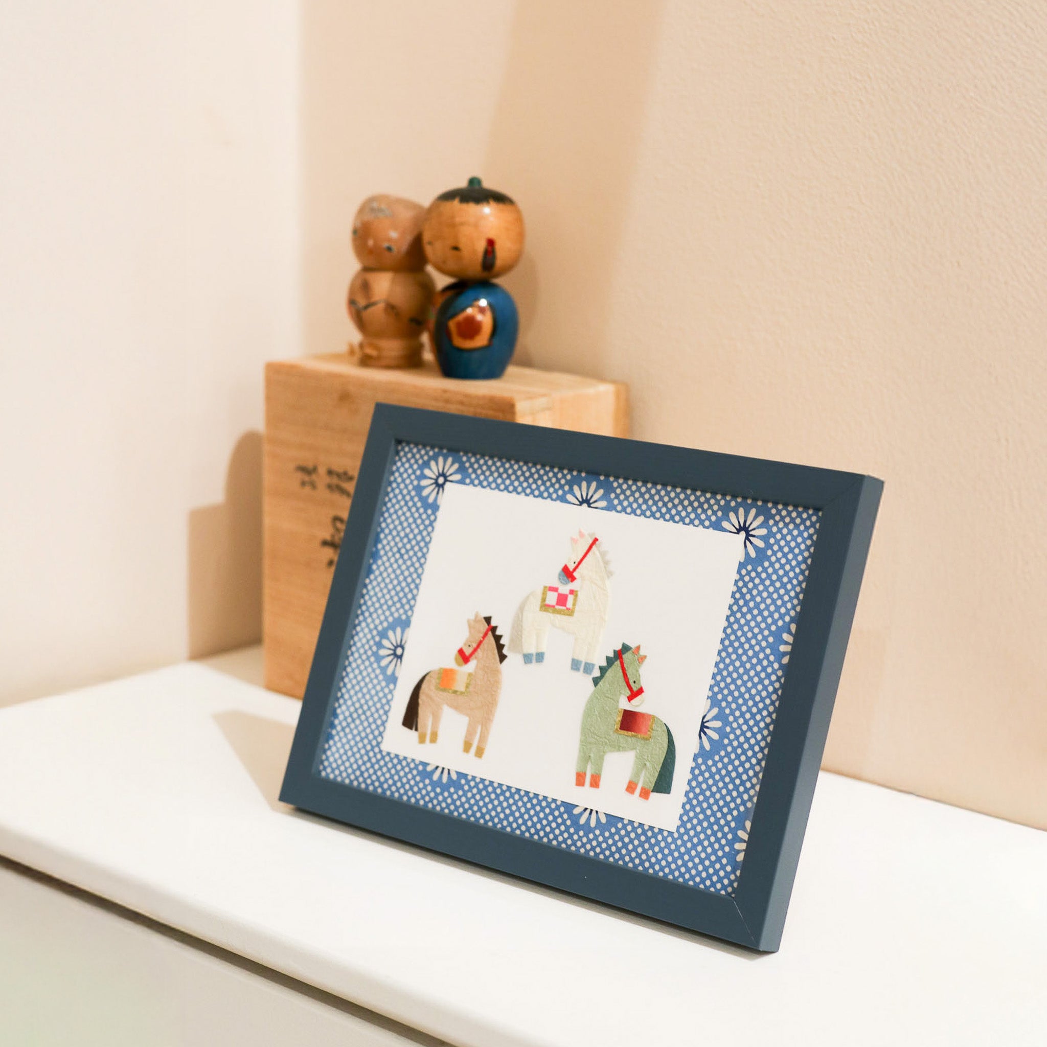 Unika billeder med tre hester (to varianter) - A5