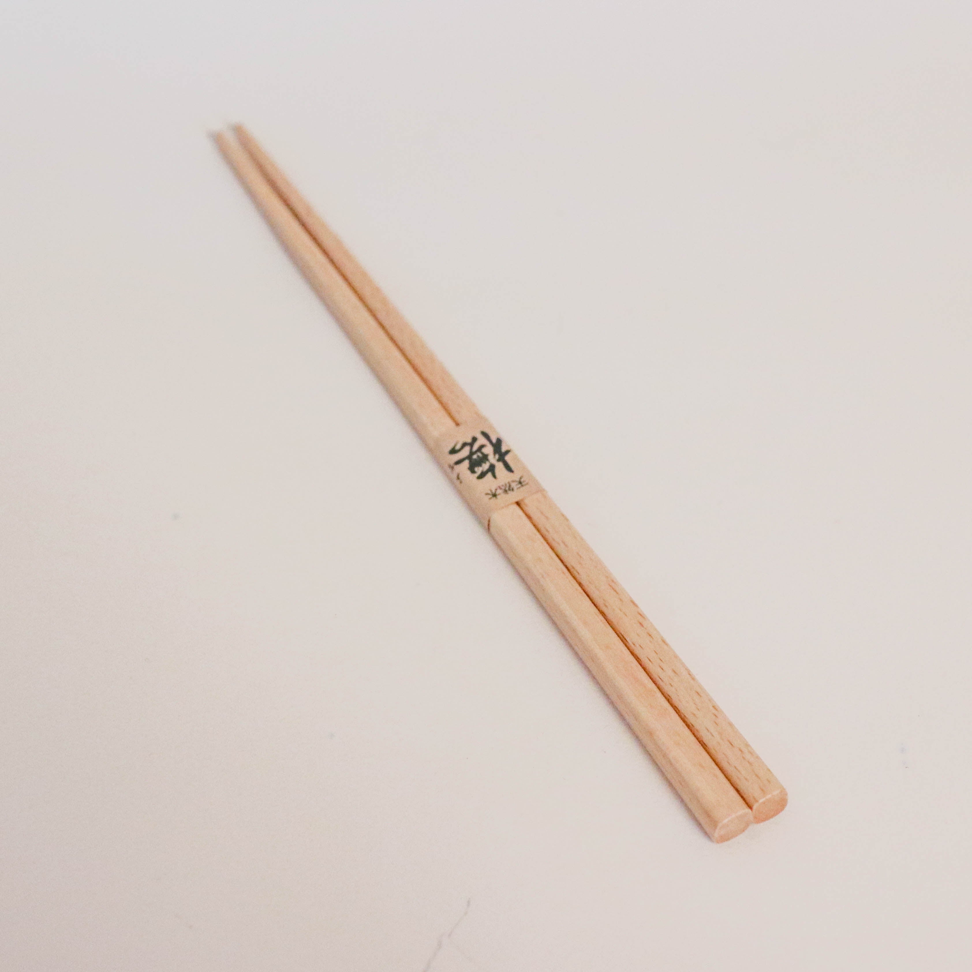 Square chopsticks in light wood