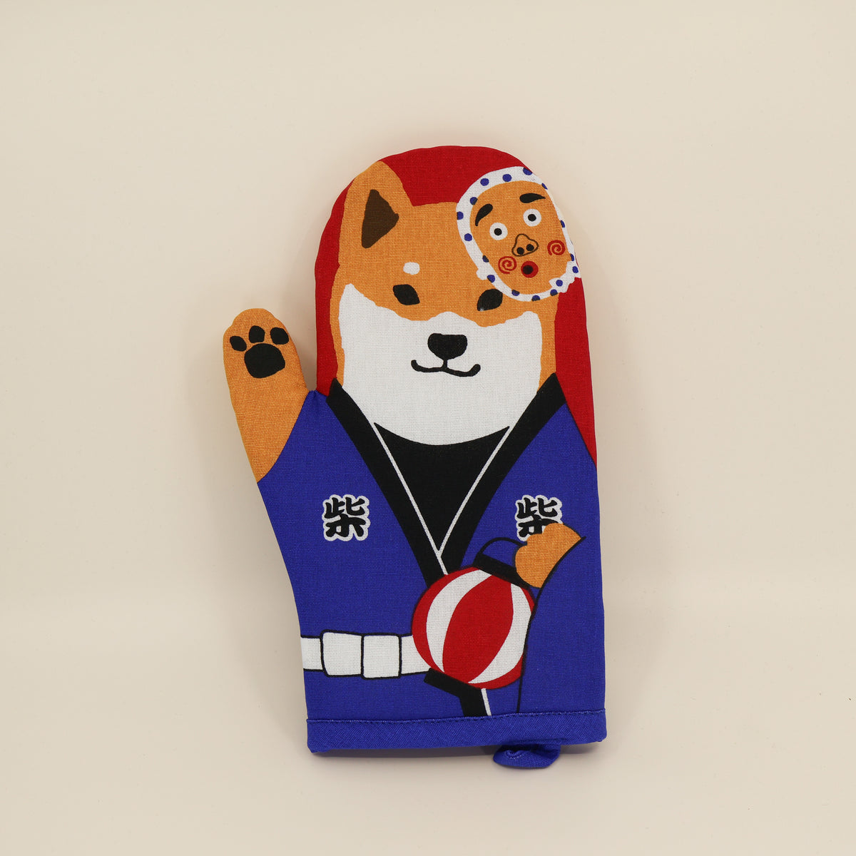 Grillhandske med Shiba i kimono