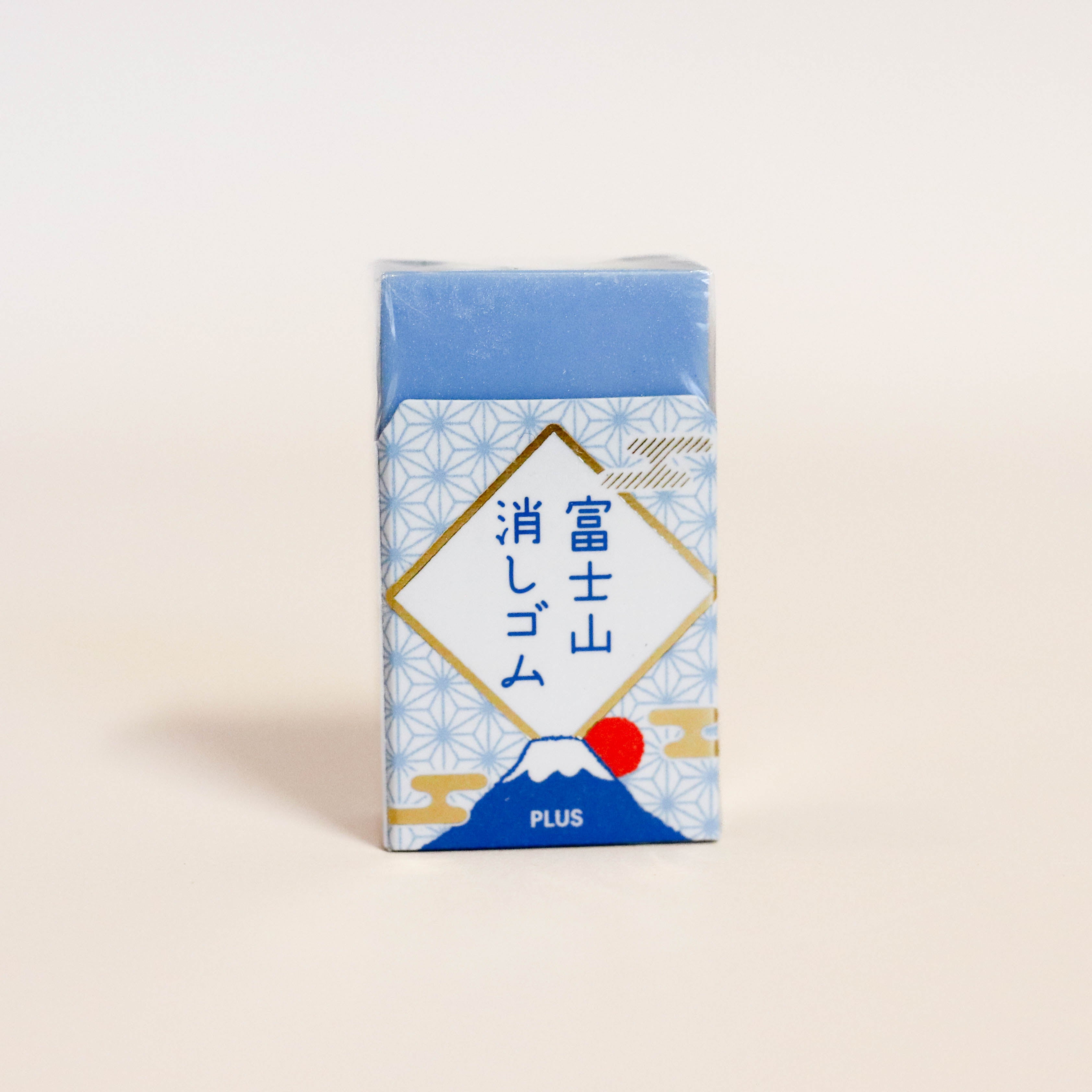 Blue eraser with Mount Fuji