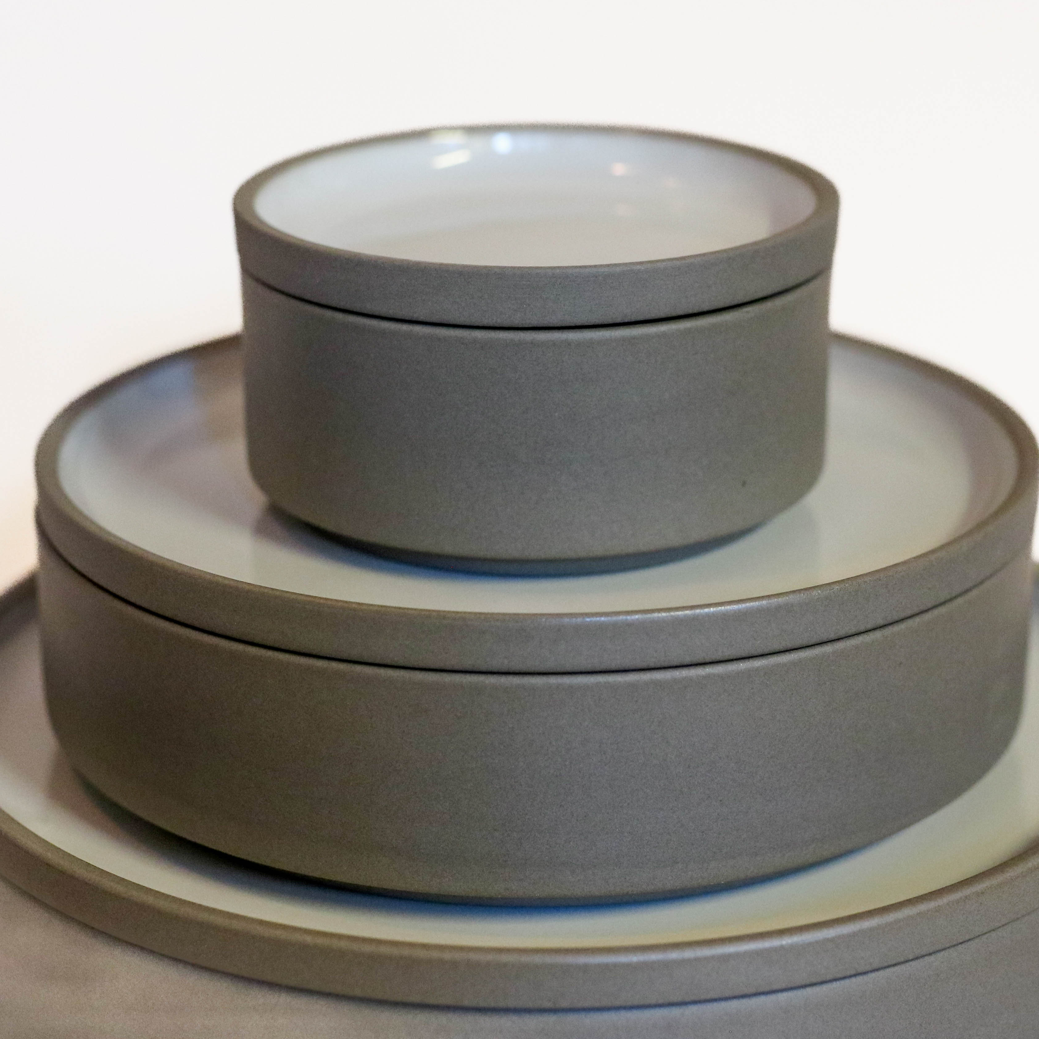 Hasami Porcelain - Plates // Gray and white