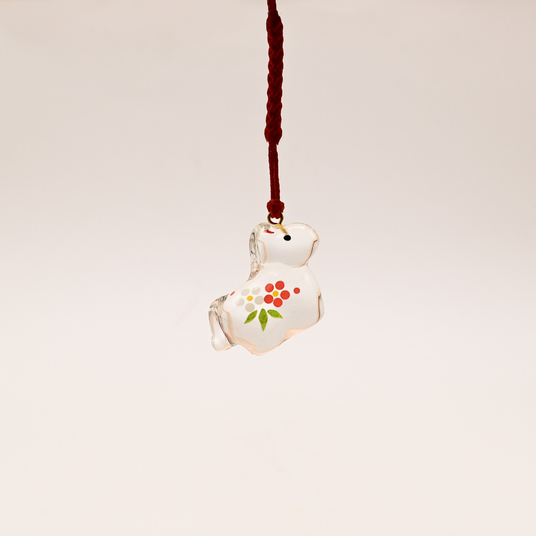 Heste ornament i glas