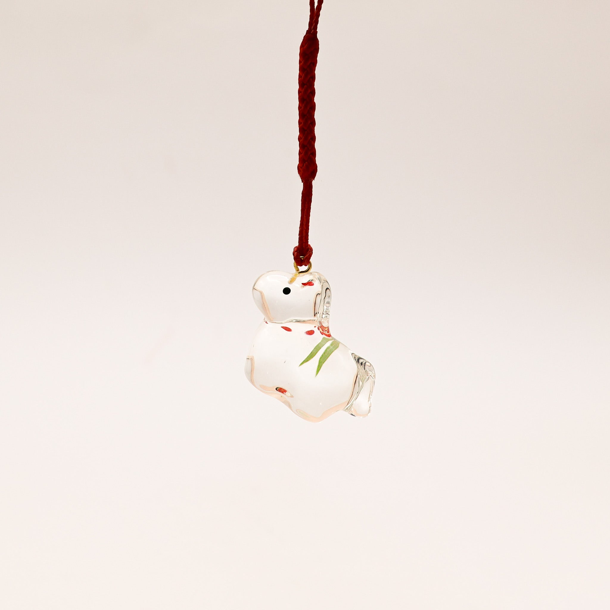 Heste ornament i glas