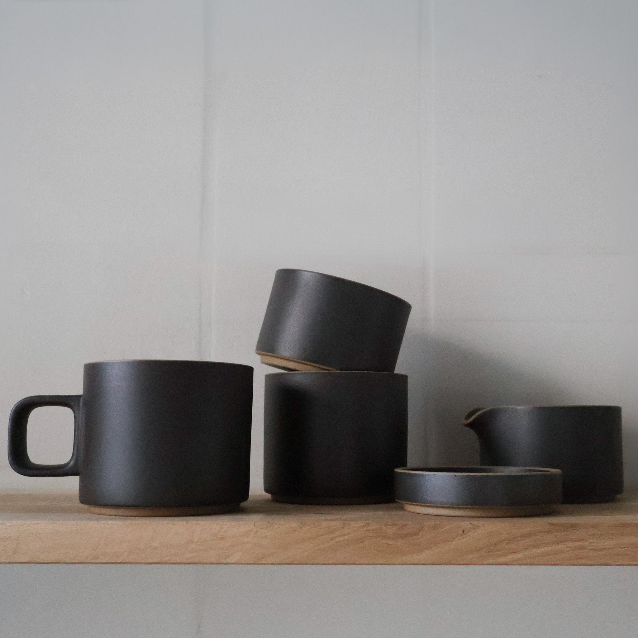 Hasami Porcelain - Mug without handle // Matt black // HPB013