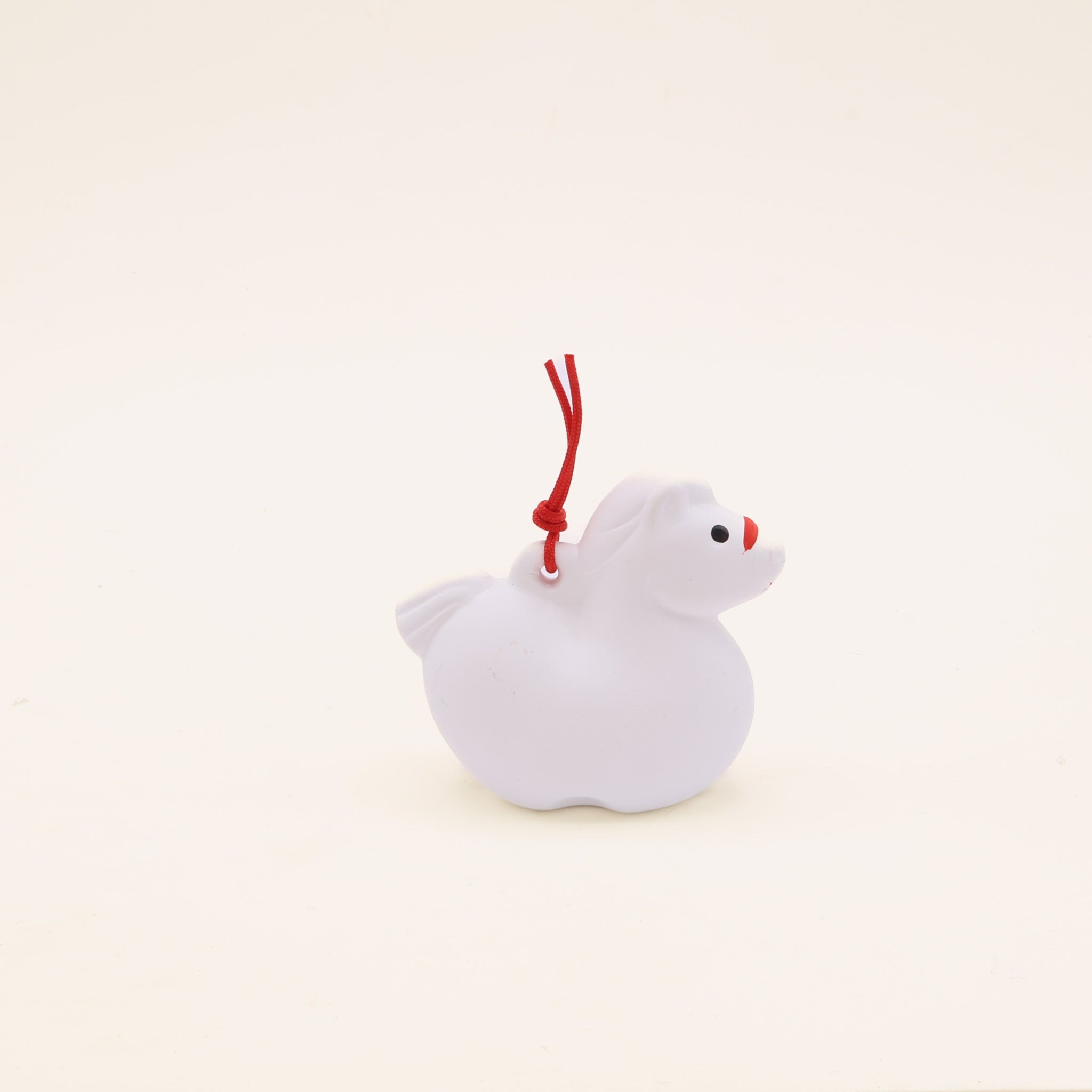 Japansk keramikklokke - Hest med røde detaljer