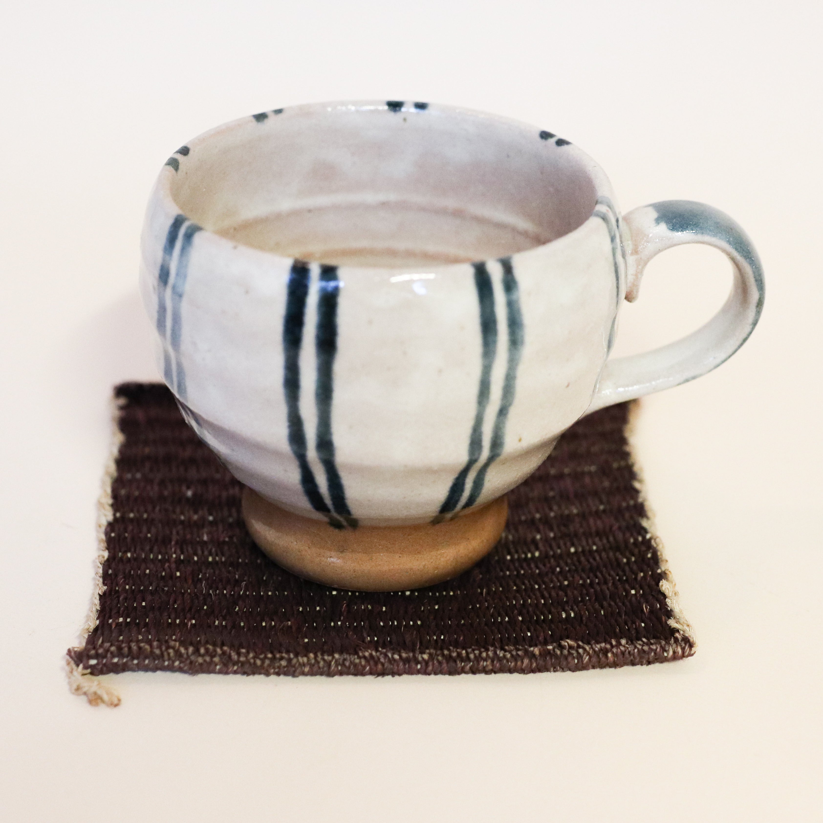 Coaster / bordskåner i jute, mørk