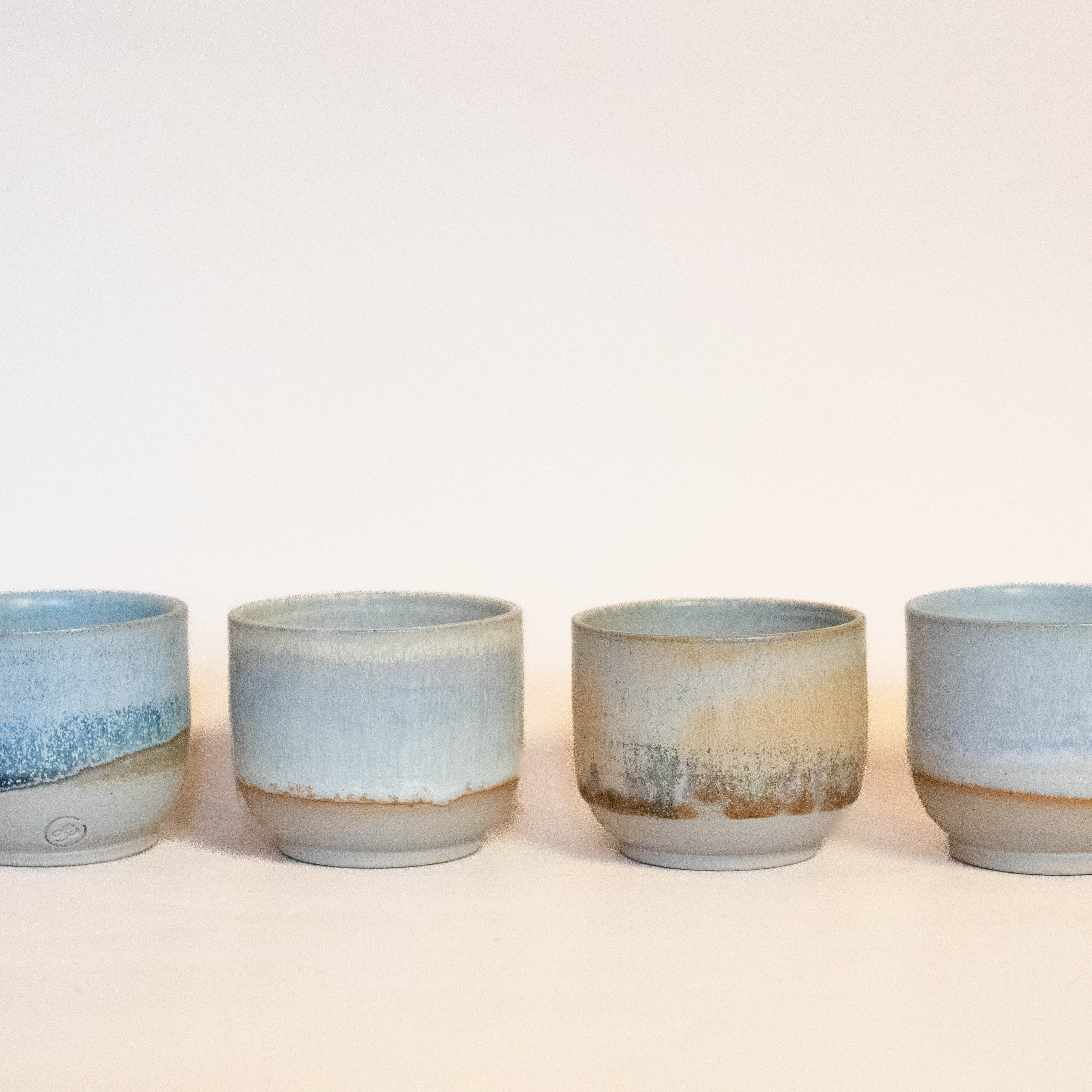 KŌHI - Signe Schmidt cortado kop i grå/beige/blå